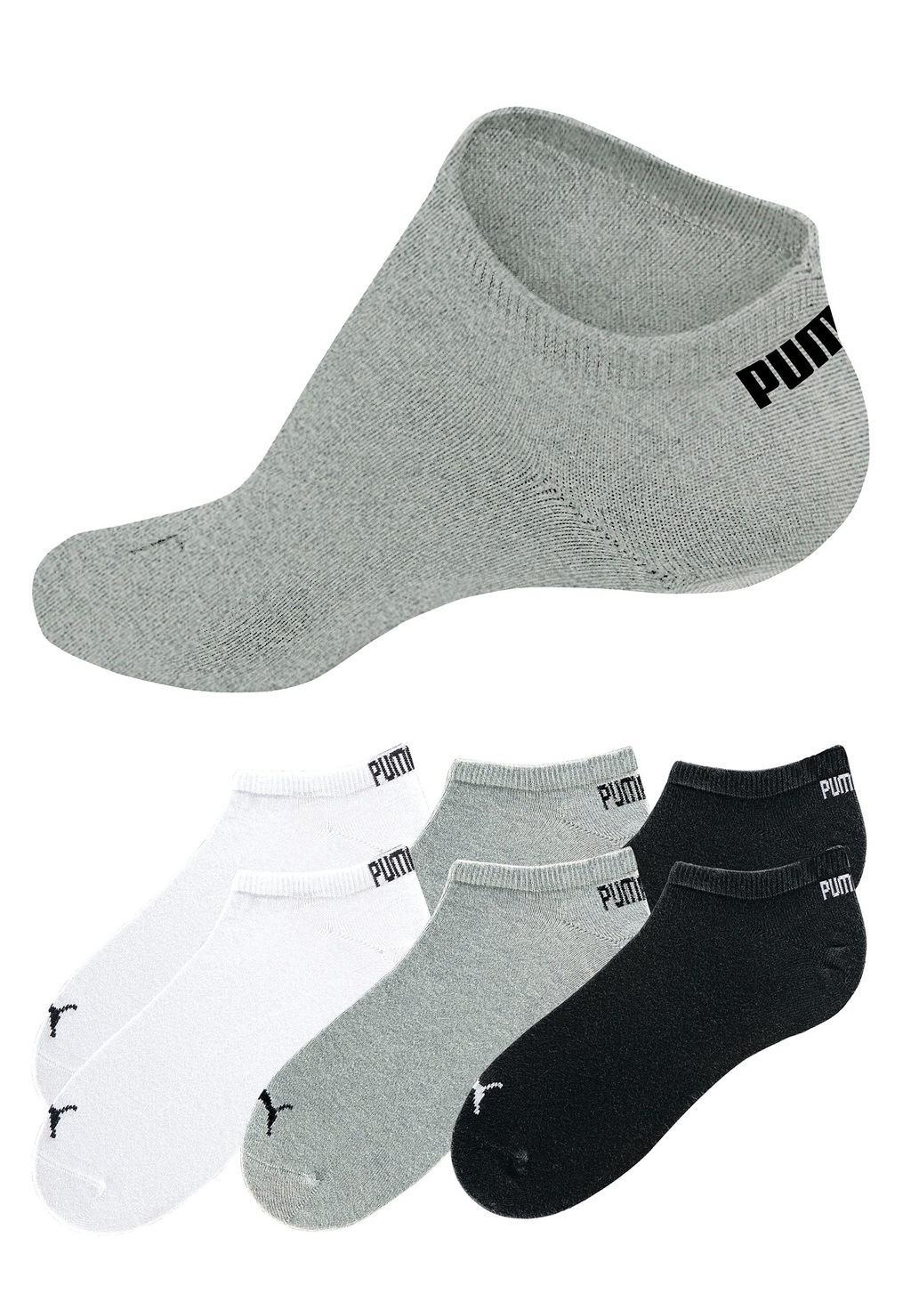 PUMA Sneakersocken, (6er-Pack), mit eingestricktem Markenlogo günstig online kaufen