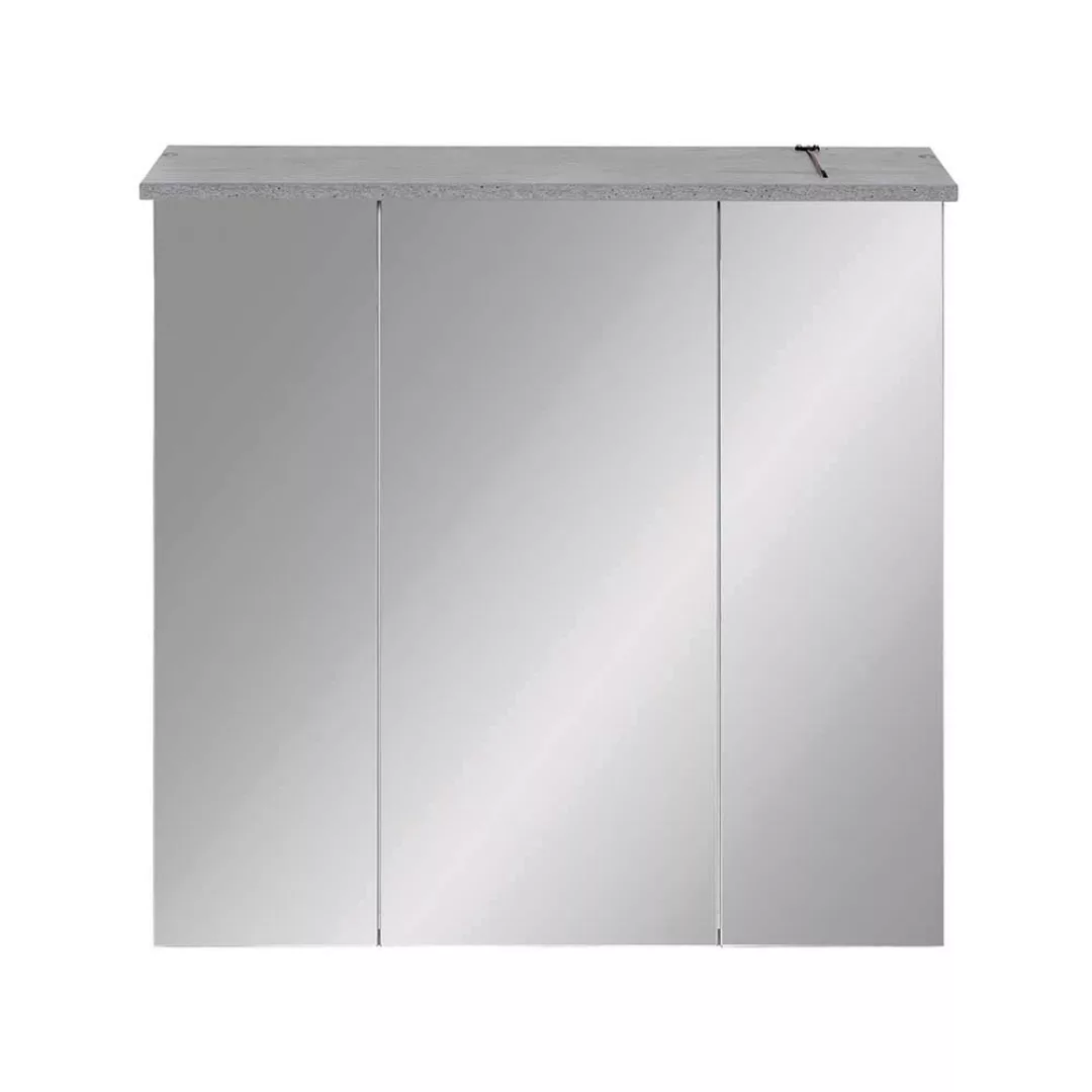 Badezimmer Spiegelschrank in hell Grau LED Beleuchtung günstig online kaufen