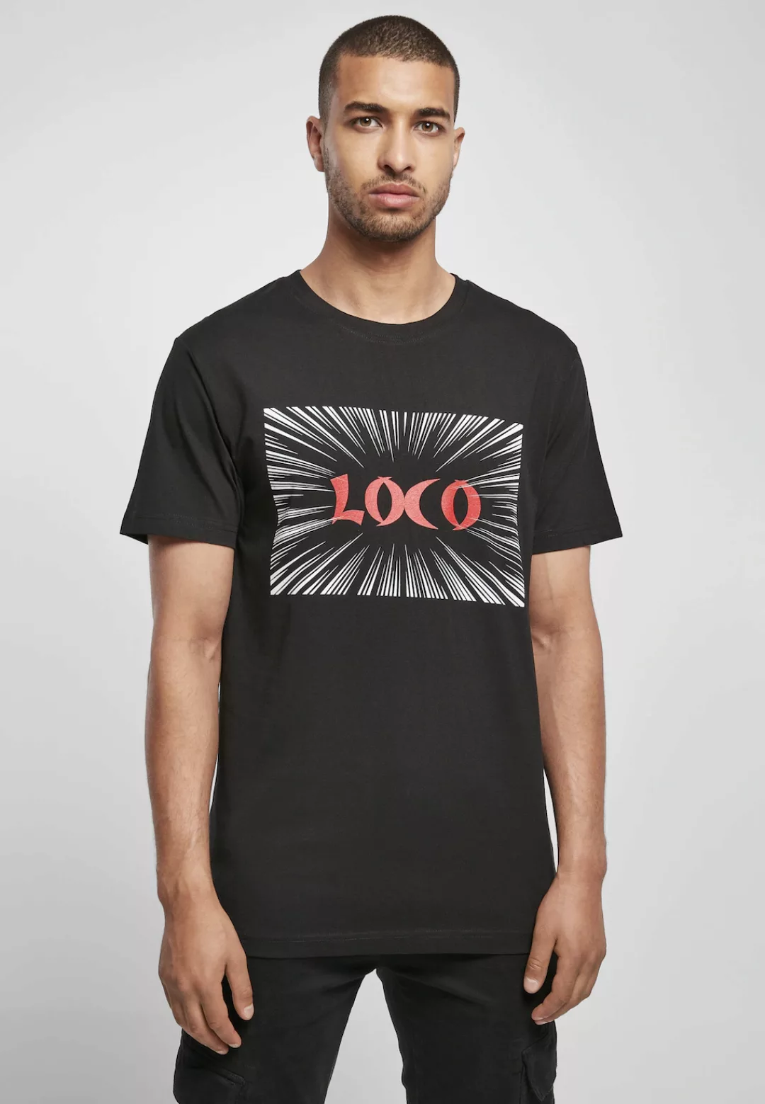 MisterTee Kurzarmshirt Herren Loco Tee (1-tlg) günstig online kaufen