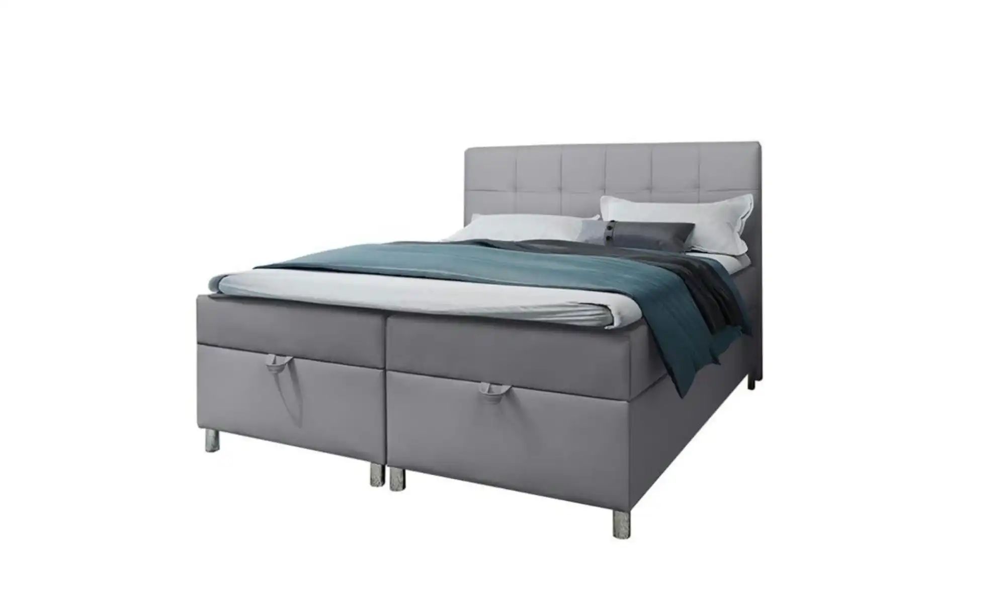 Boxbett mit Bettkasten Malabo ¦ grau ¦ Maße (cm): B: 180 H: 110 Betten > Po günstig online kaufen
