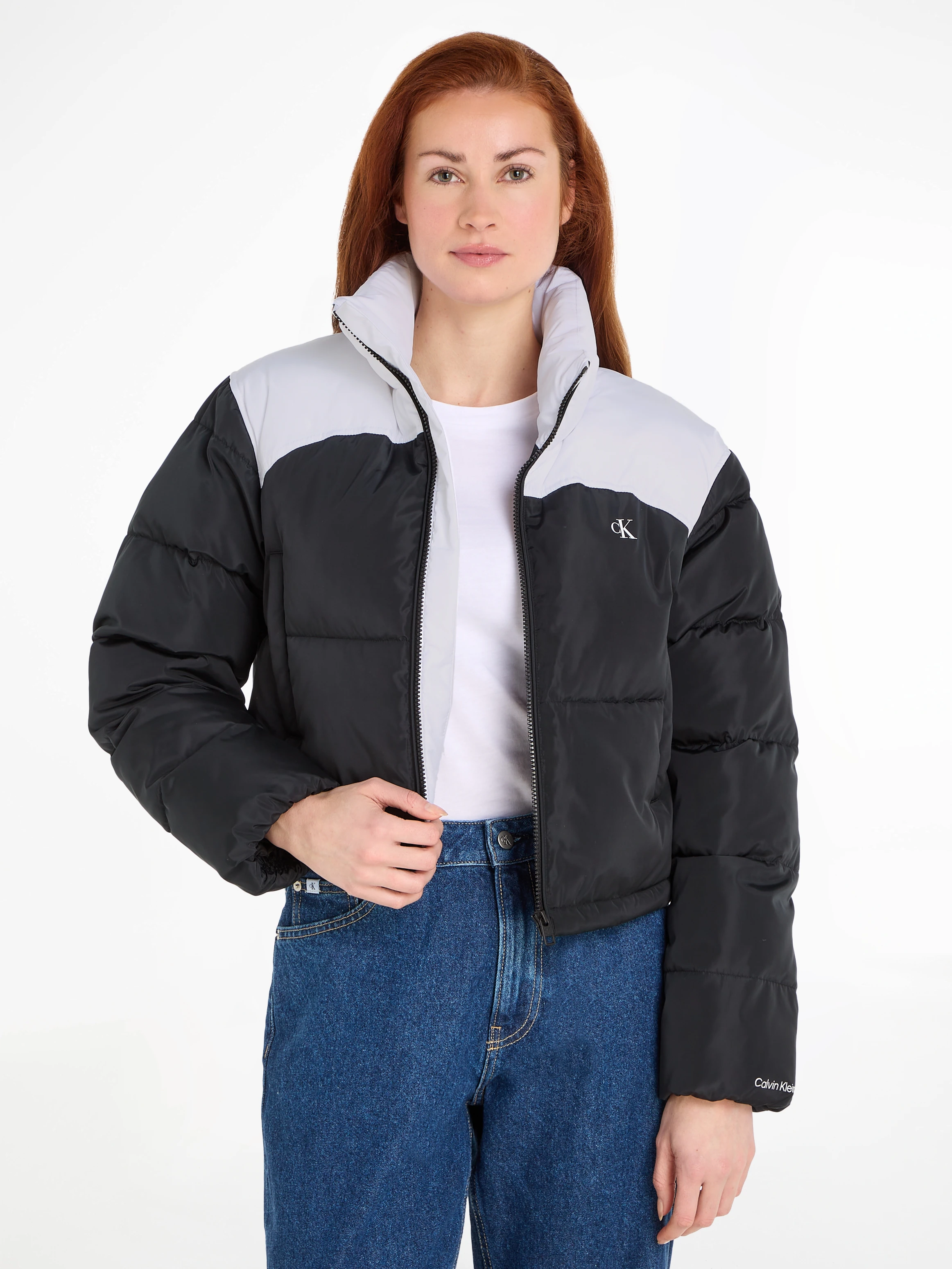 Calvin Klein Jeans Steppjacke "NON DOWN CROPPED PUFFER" günstig online kaufen