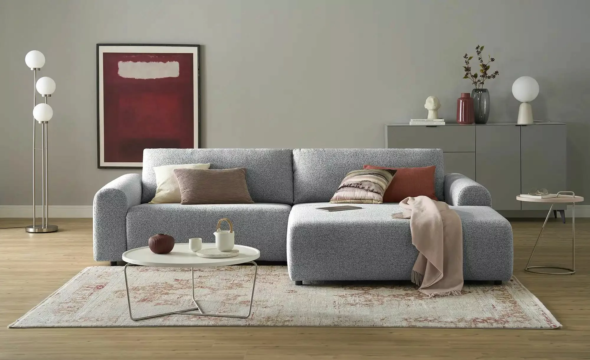 Jette Home Ecksofa mit Relaxfunktion Jette Scala ¦ grau ¦ Maße (cm): B: 296 günstig online kaufen