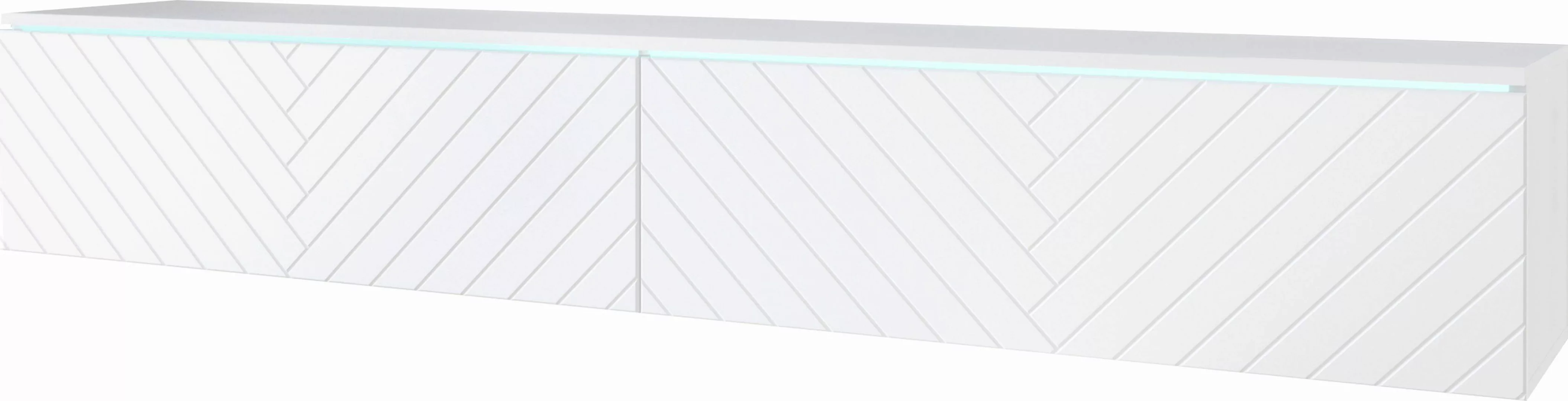 INOSIGN Lowboard "Vera, wahlweise mit oder ohne Beleuchtung", gefräste MDF günstig online kaufen