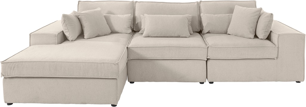 RAUM.ID Ecksofa »Florid L-Form«, 3 Teile, bestehend aus Modulen, viele Bezu günstig online kaufen