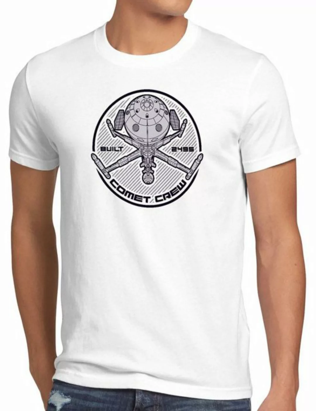 style3 Print-Shirt Herren T-Shirt Comet Crew future anime raumschiff captai günstig online kaufen