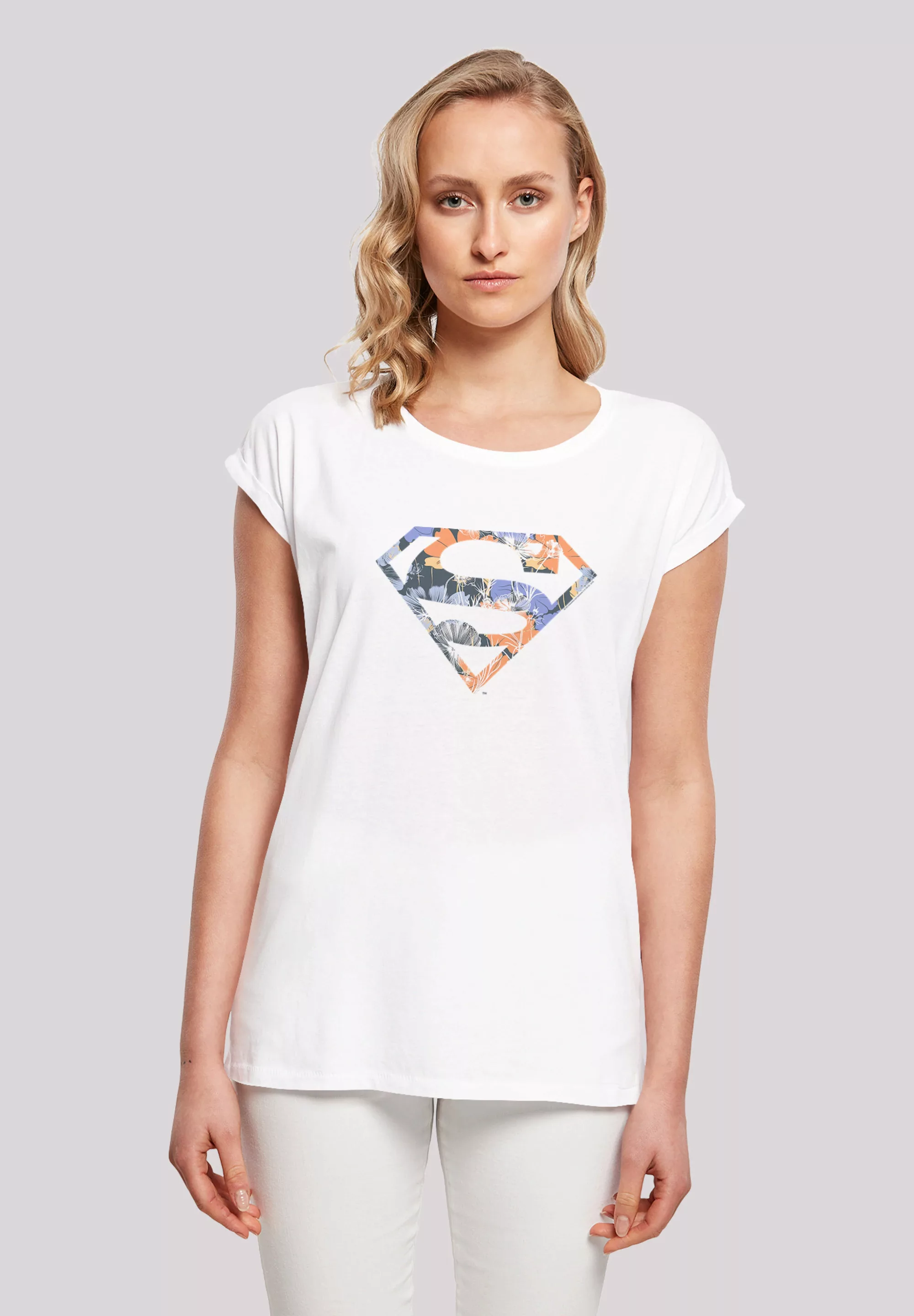 F4NT4STIC T-Shirt "DC Comics Superman Floral Logo Superheld", Print günstig online kaufen