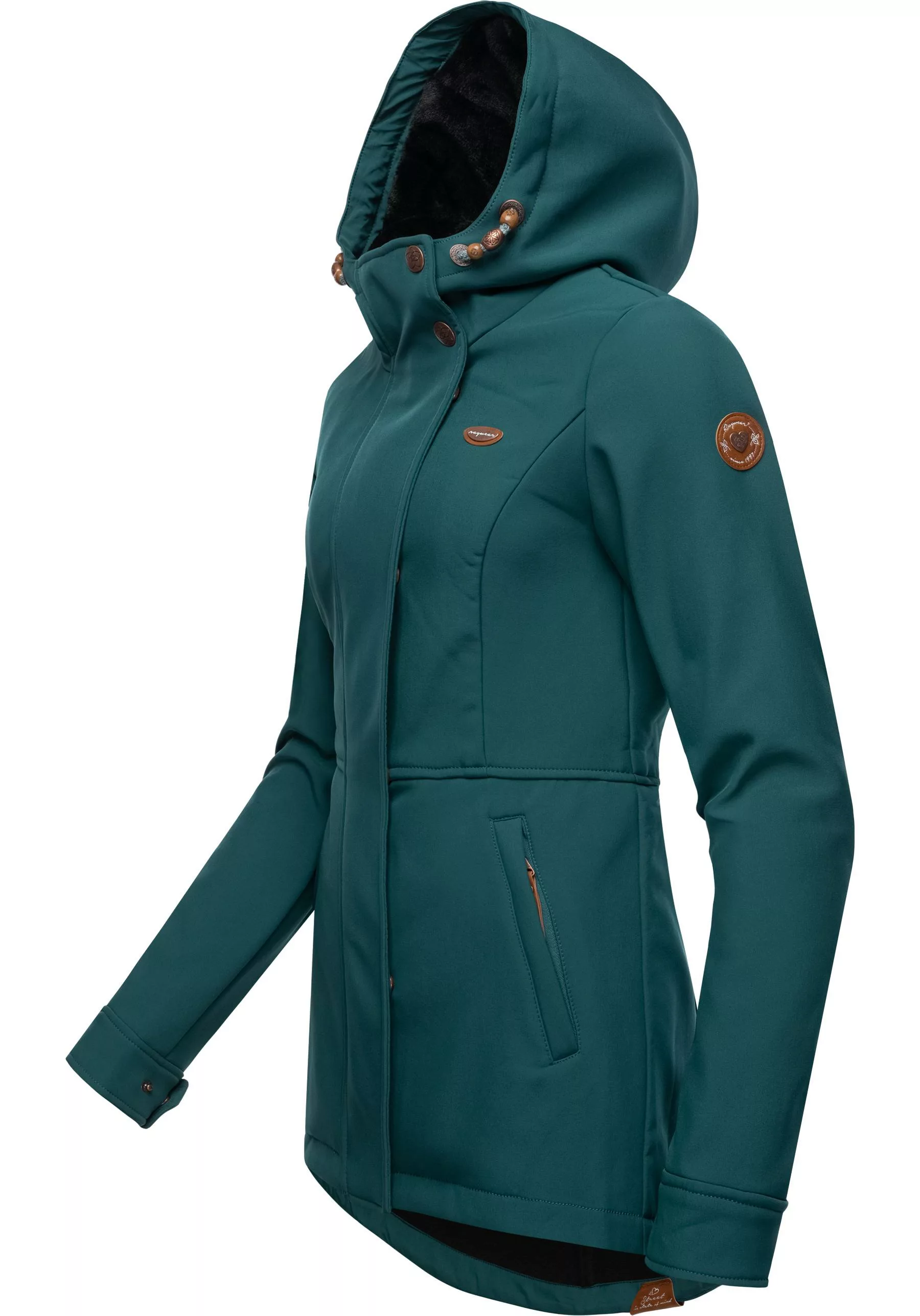 Ragwear Softshelljacke "Yba", mit Kapuze, sportliche Damen Outdoorjacke mit günstig online kaufen