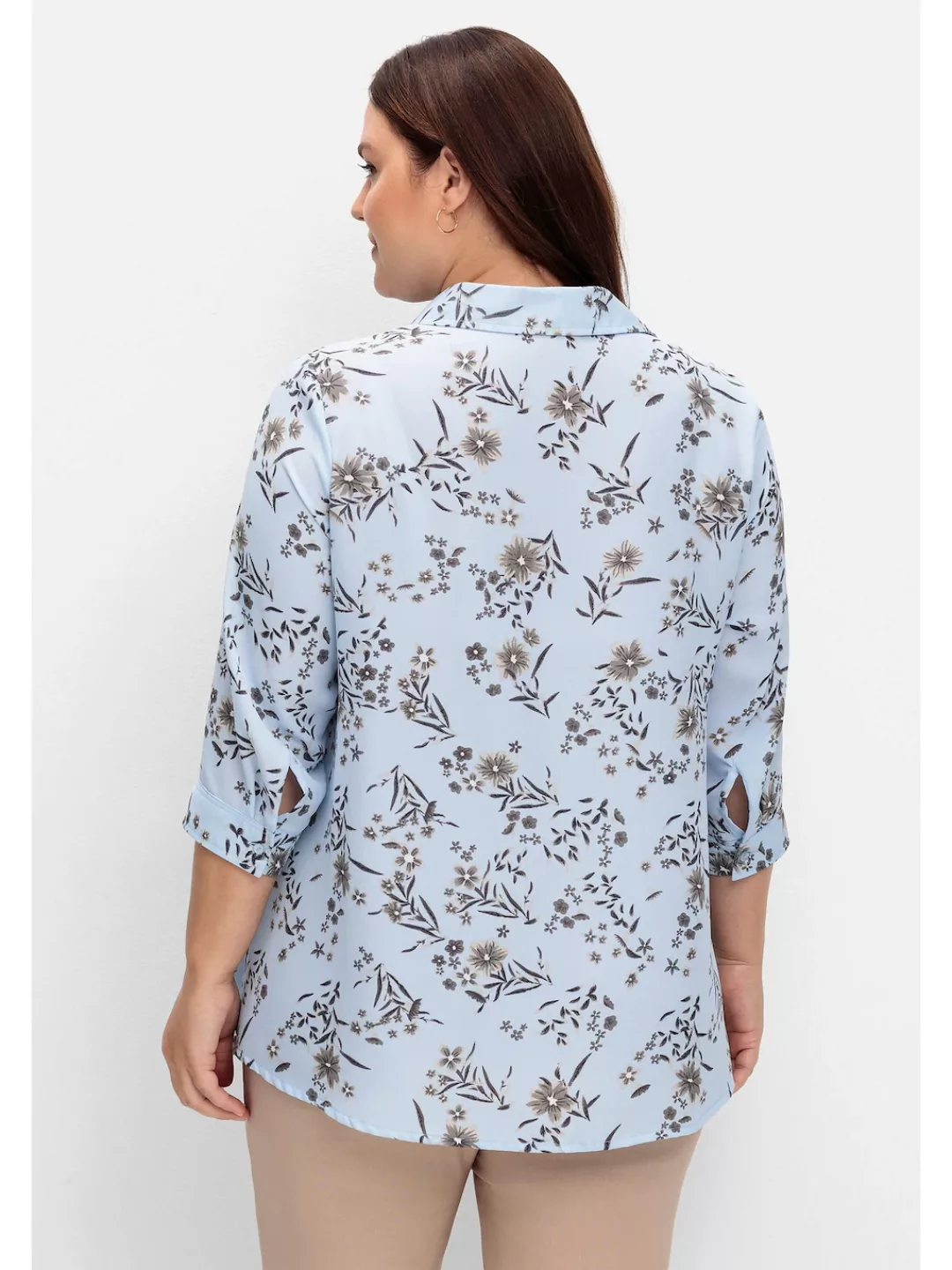 Sheego Druckbluse "Große Größen", in leichter A-Linie, mit floralem Print günstig online kaufen