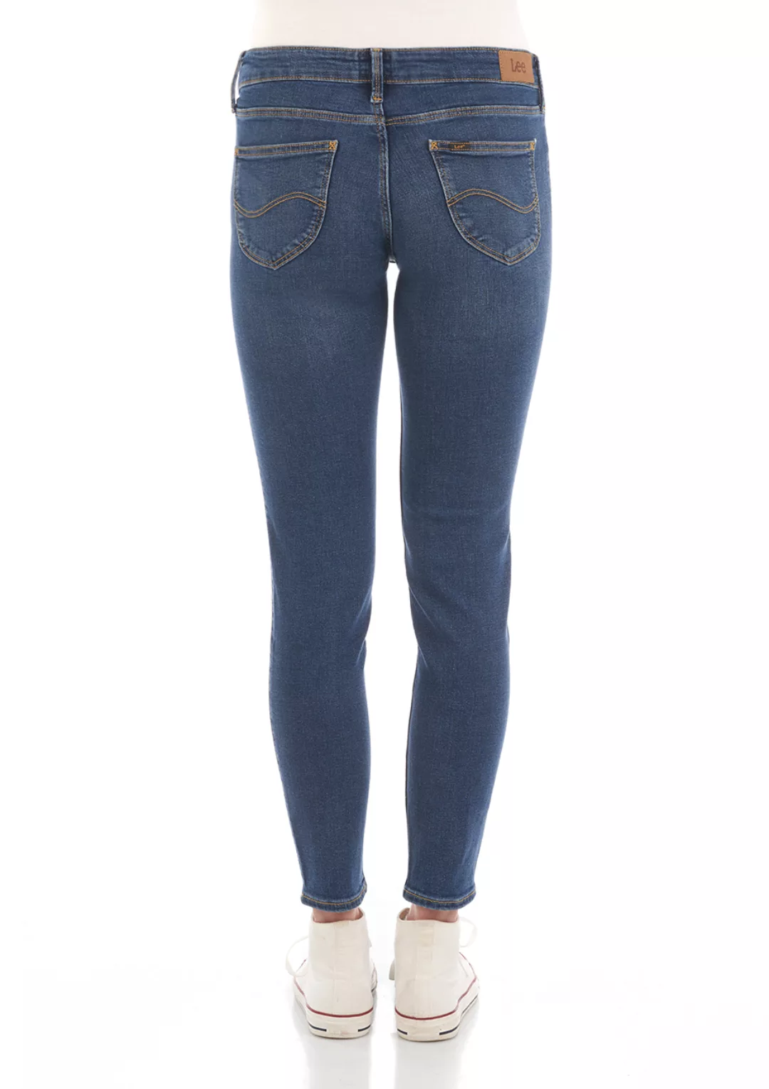 Lee Damen Jeans Scarlett - Skinny Fit - Blau - Mid Martha günstig online kaufen