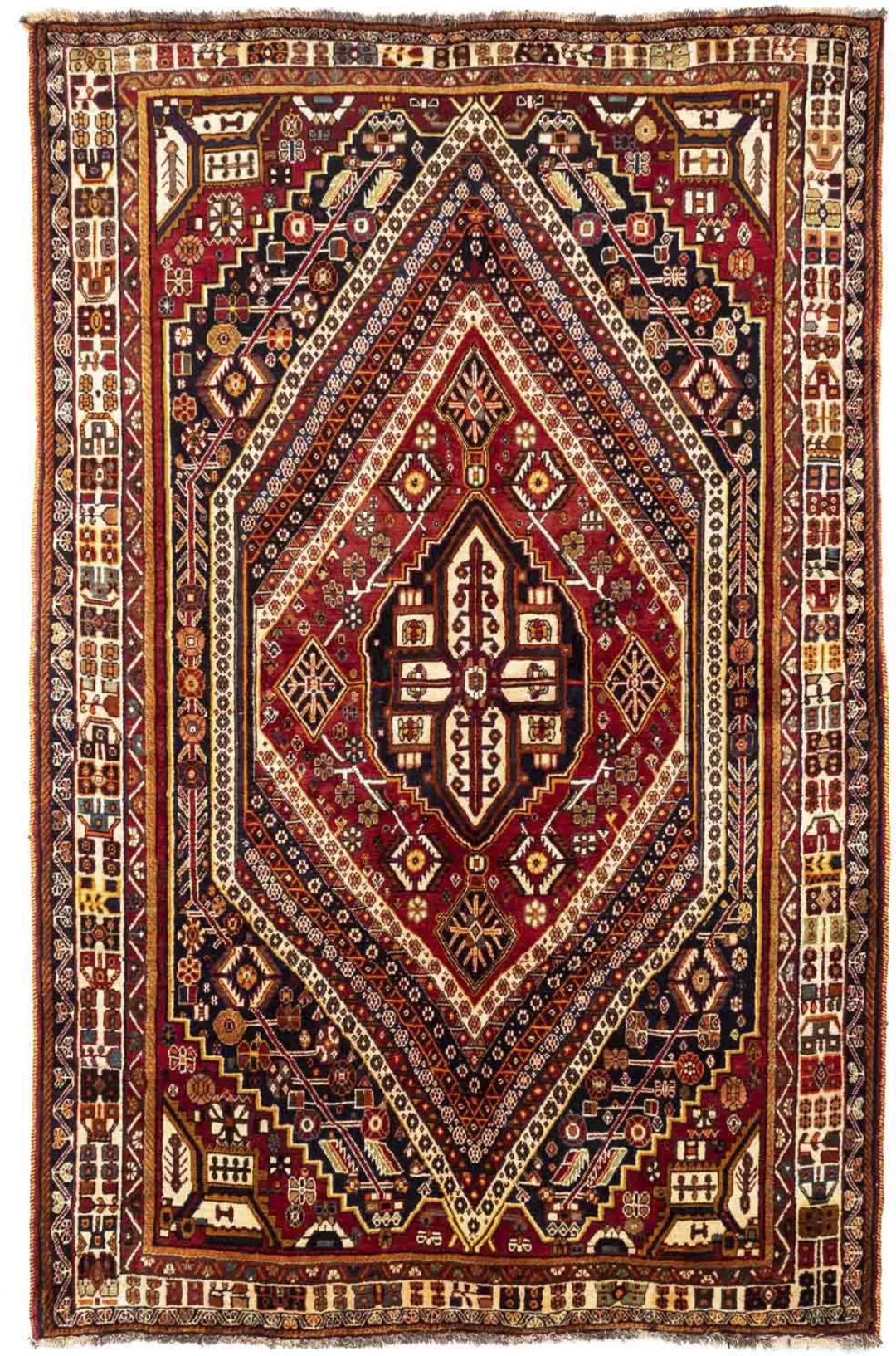 morgenland Wollteppich »Shiraz Medaillon 253 x 160 cm«, rechteckig günstig online kaufen