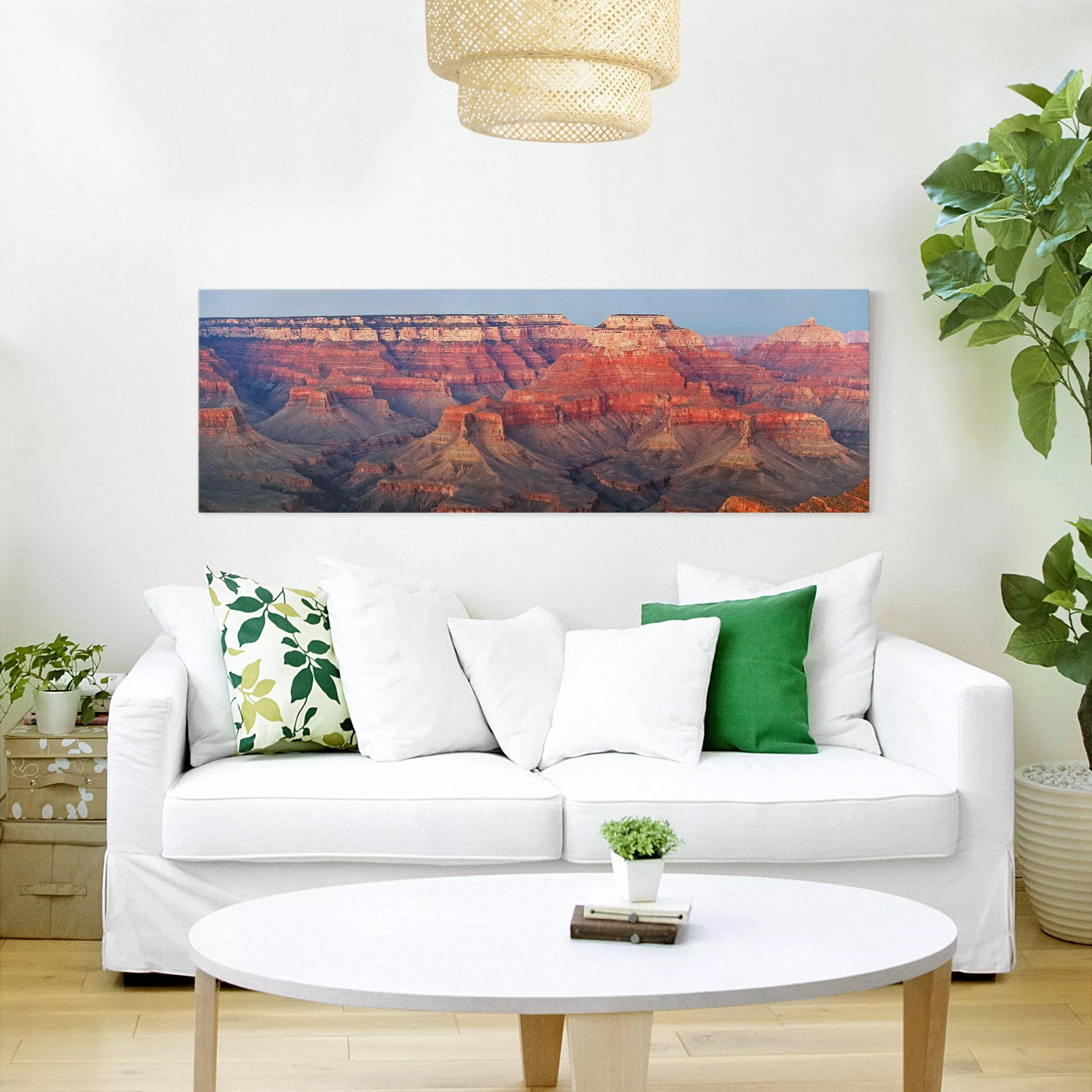 Leinwandbild Berg - Panorama Grand Canyon nach dem Sonnenuntergang günstig online kaufen