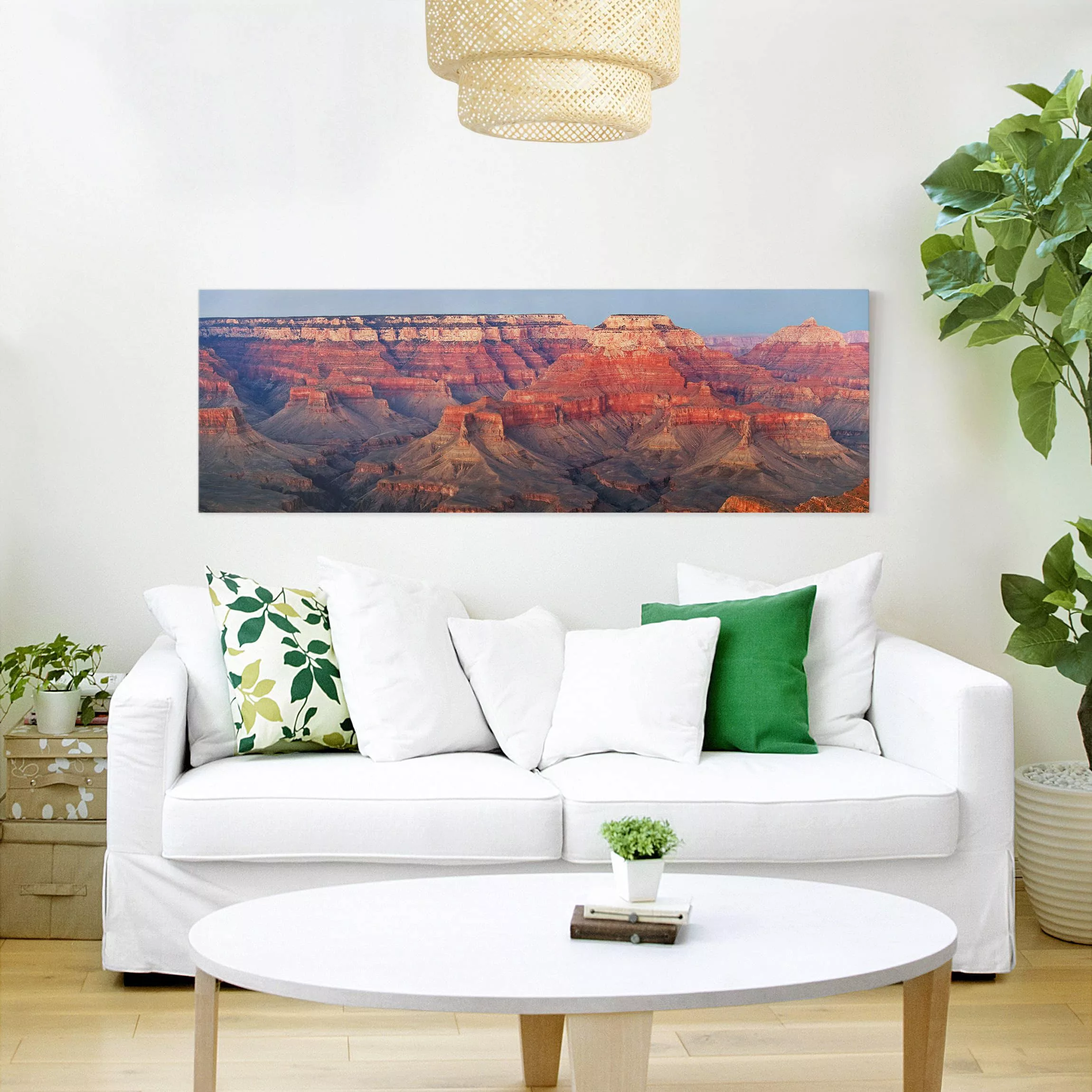 Leinwandbild - Panorama Grand Canyon nach dem Sonnenuntergang günstig online kaufen