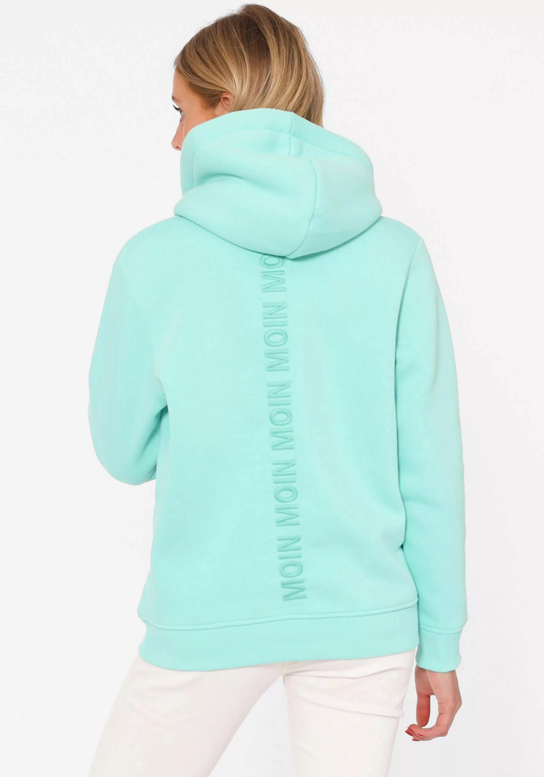 Zwillingsherz Sweatshirt ""Moin"", "Moin" mit Pailletten Anker, Kapuze günstig online kaufen