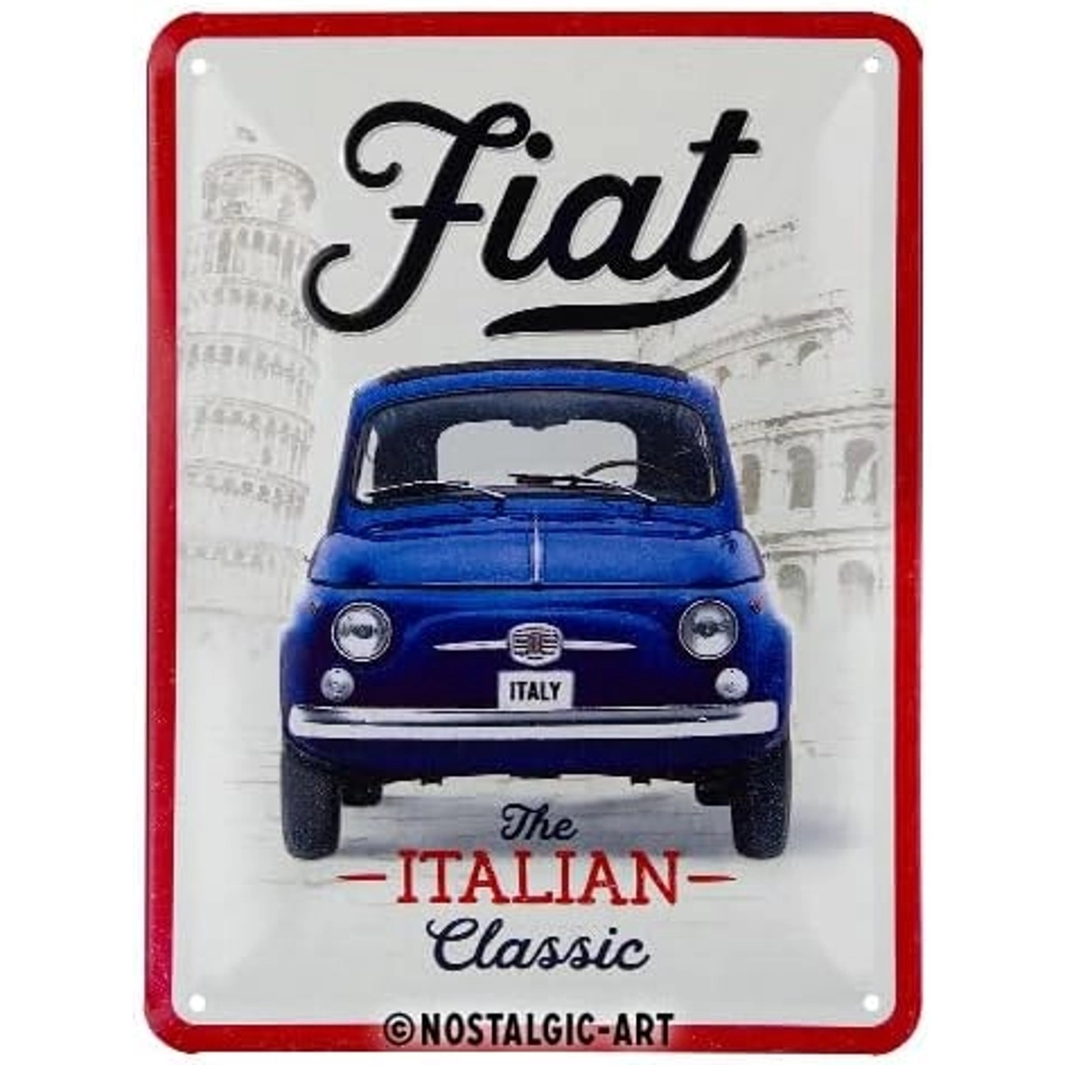 Nostalgic-Art Blechschild 15x20 cm - Fiat 500 - The Italian Classic günstig online kaufen