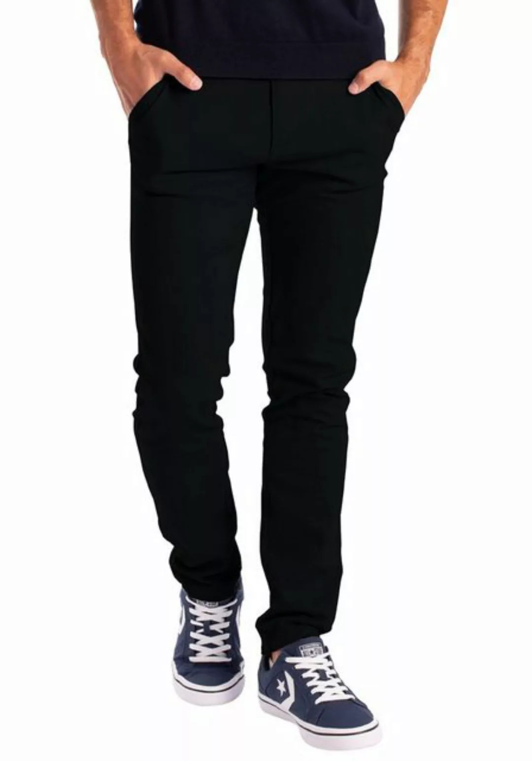 BlauerHafen Chinohose Herren Chino Hose Stretch Stoff Chinohose Slim Fit Ca günstig online kaufen