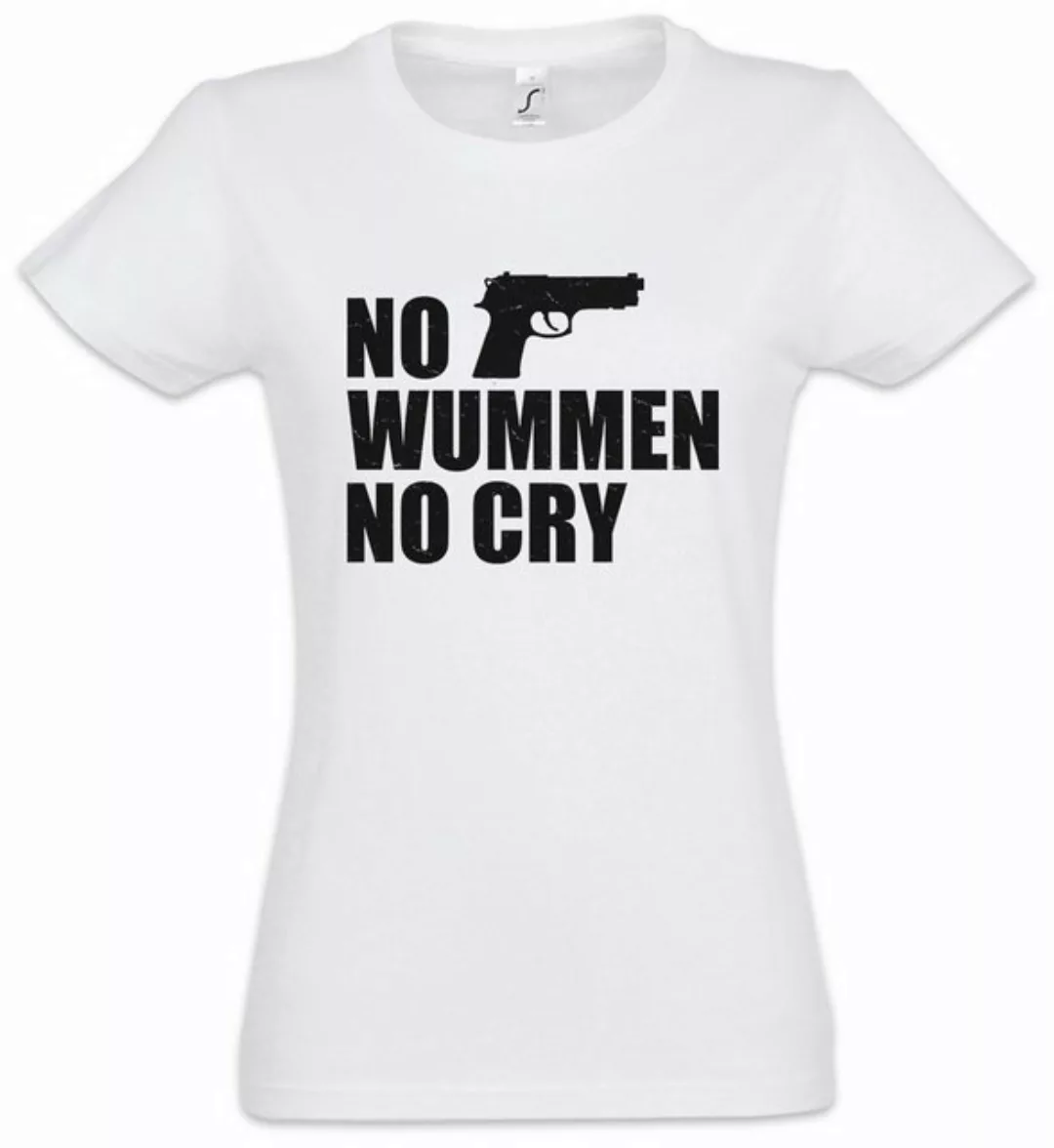 Urban Backwoods Print-Shirt No Wummen No Cry Damen T-Shirt Pazifismus Regga günstig online kaufen