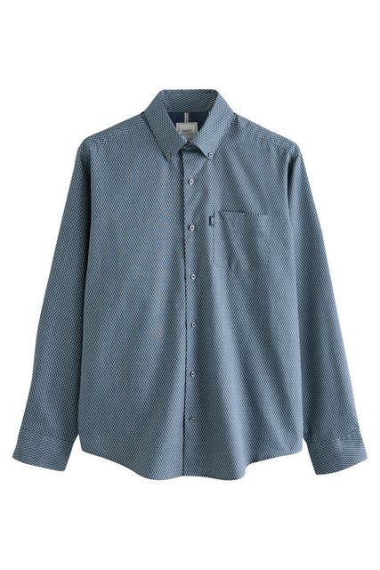 Next Langarmhemd Pflegeleichtes Button-Down-Oxford-Hemd (1-tlg) günstig online kaufen