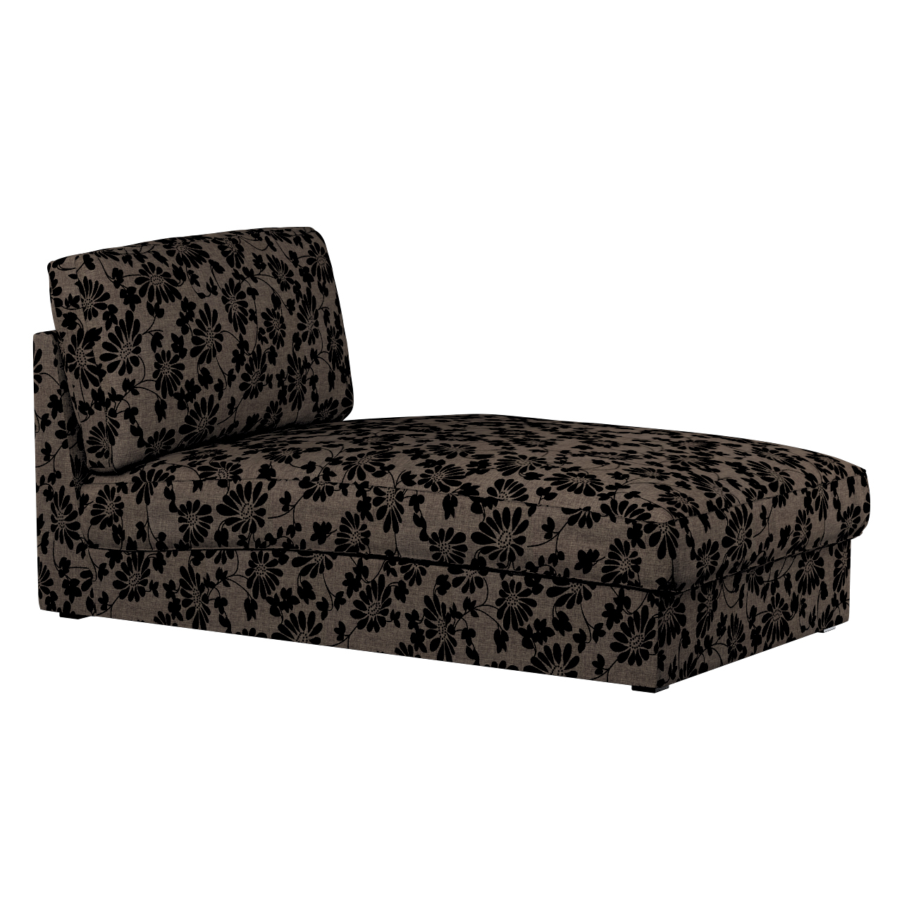 Bezug für Kivik Recamiere Sofa, braun-schwarz, Bezug für Kivik Recamiere, L günstig online kaufen