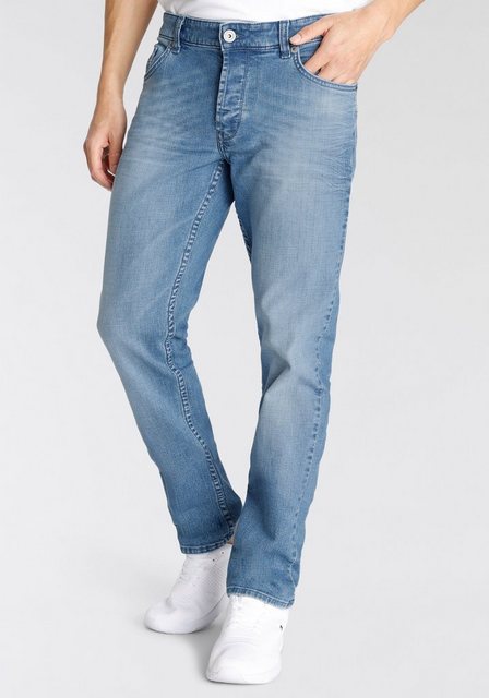 Bruno Banani Straight-Jeans "Dylan", gerade Beinform, Used-Waschung, niedri günstig online kaufen