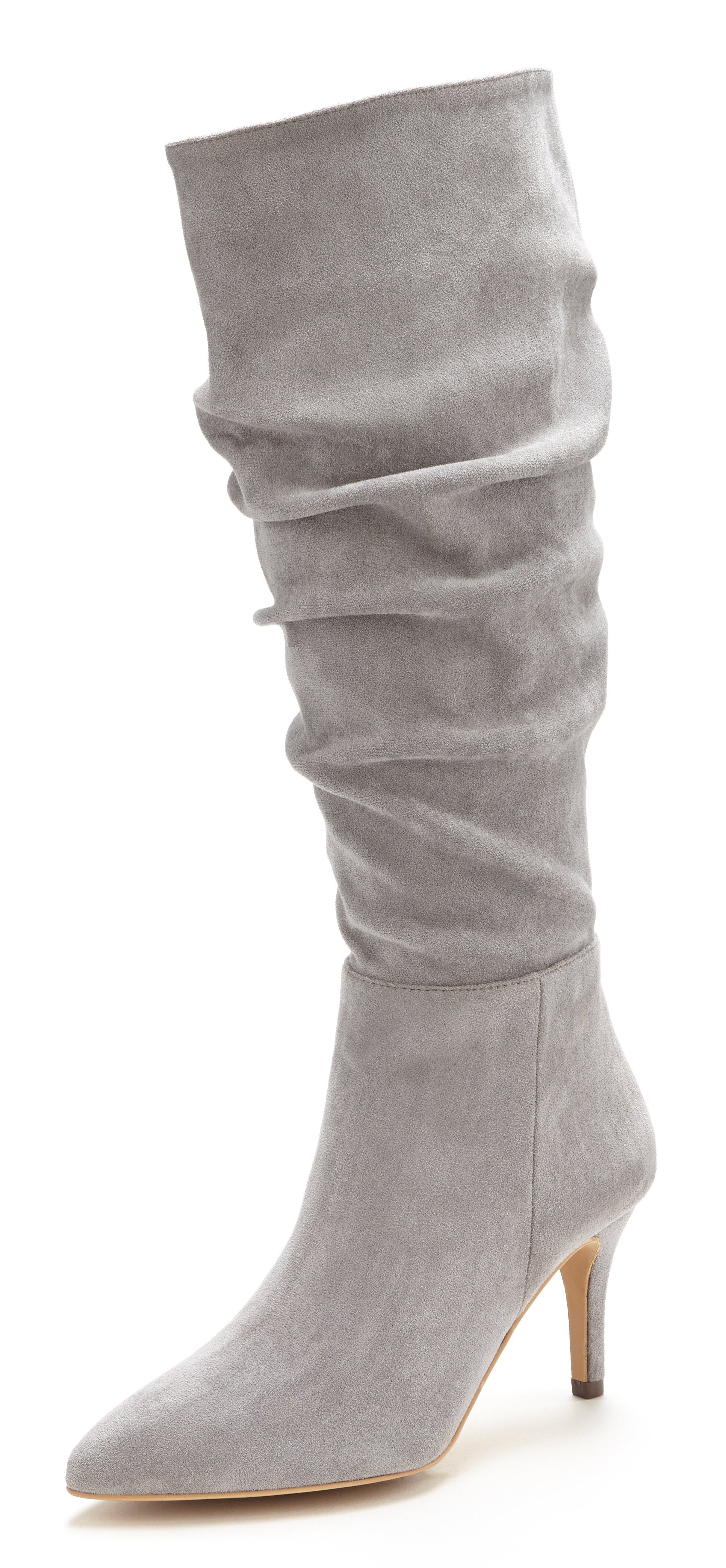 LASCANA Reißverschlussstiefel, mit modischer Raffung, Langschaft, High-Heel günstig online kaufen