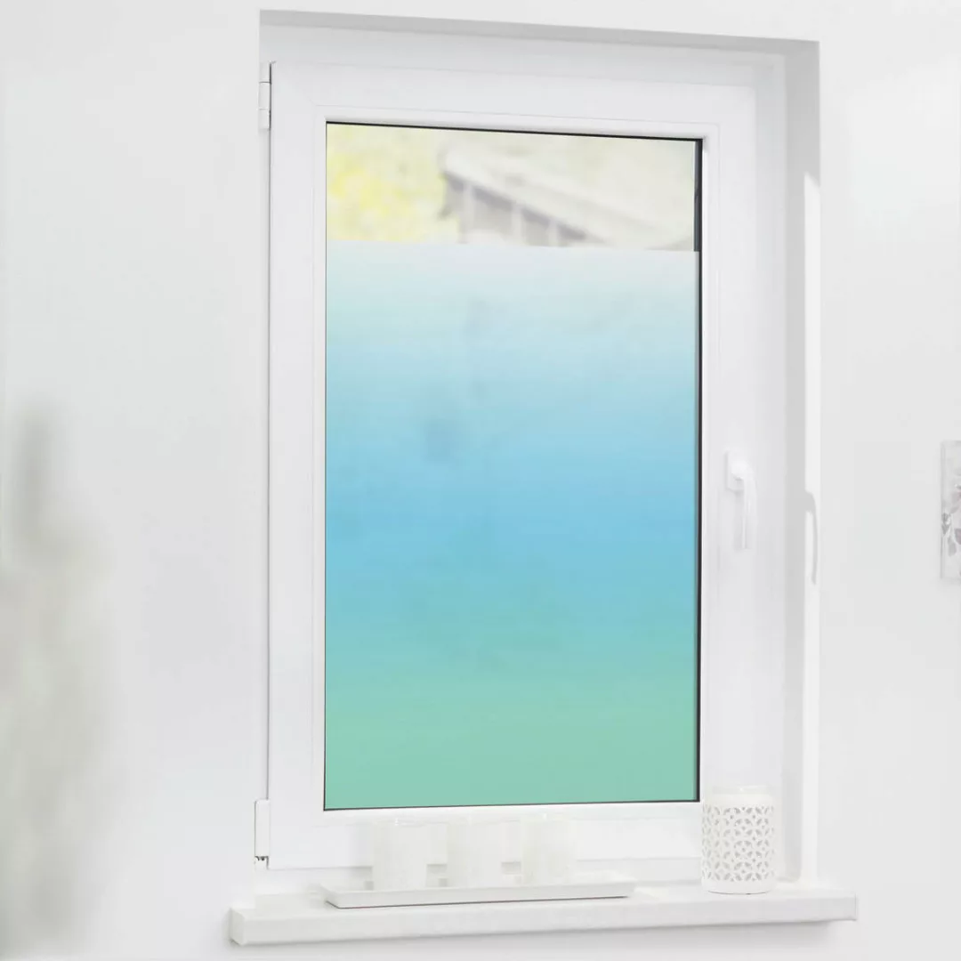 LICHTBLICK Fensterfolie Ombre  Ombre petrol B/L: ca. 100x100 cm günstig online kaufen