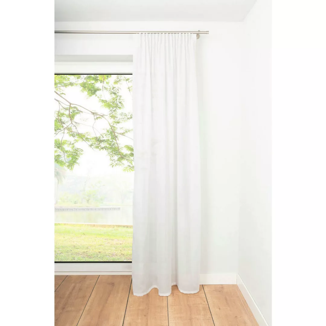 Kombivorhang 2er Pack Breeze weiß B/L: ca. 135x245 cm günstig online kaufen