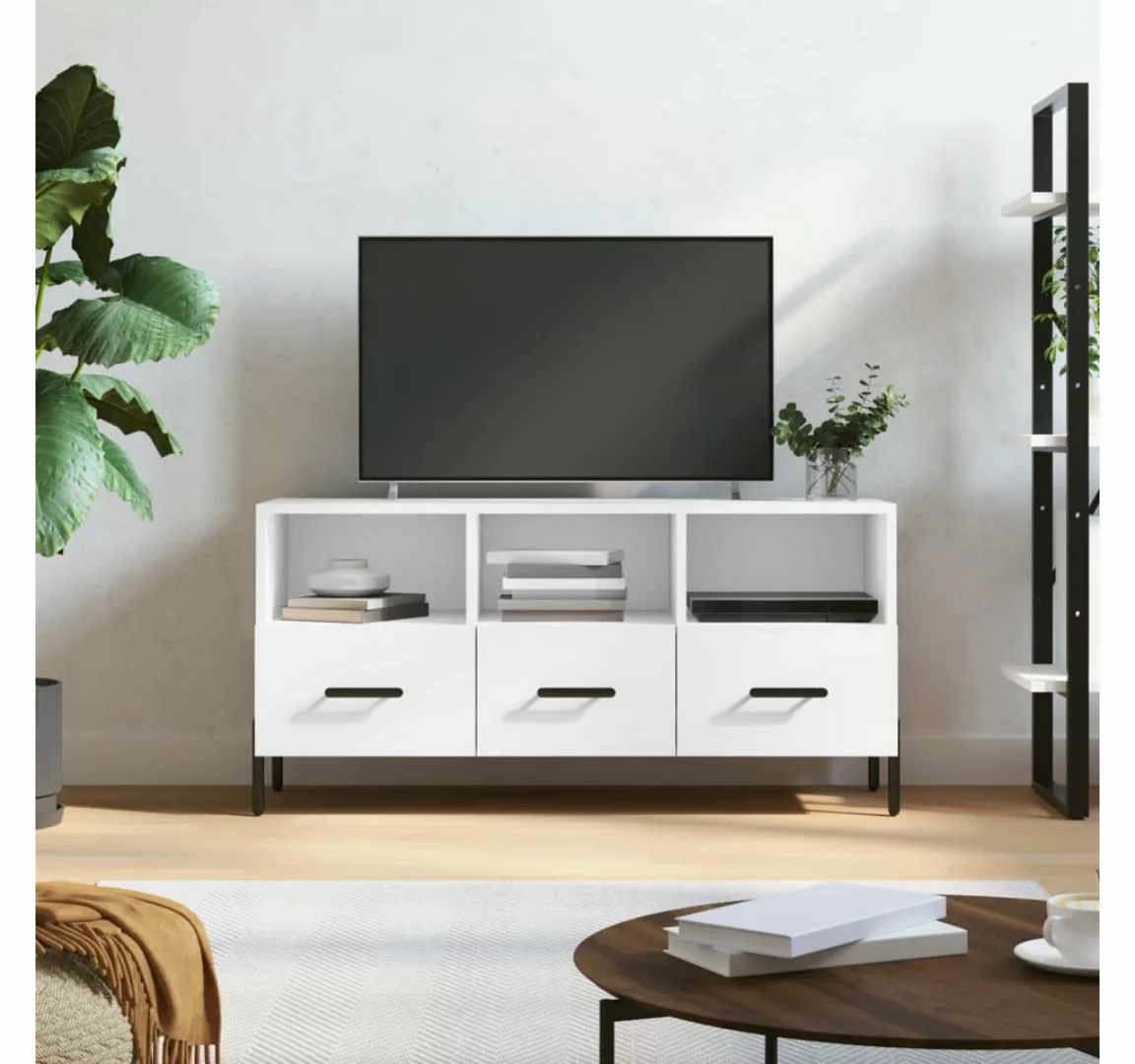 vidaXL TV-Schrank TV-Schrank Weiß 102x36x50 cm Spanplatte günstig online kaufen