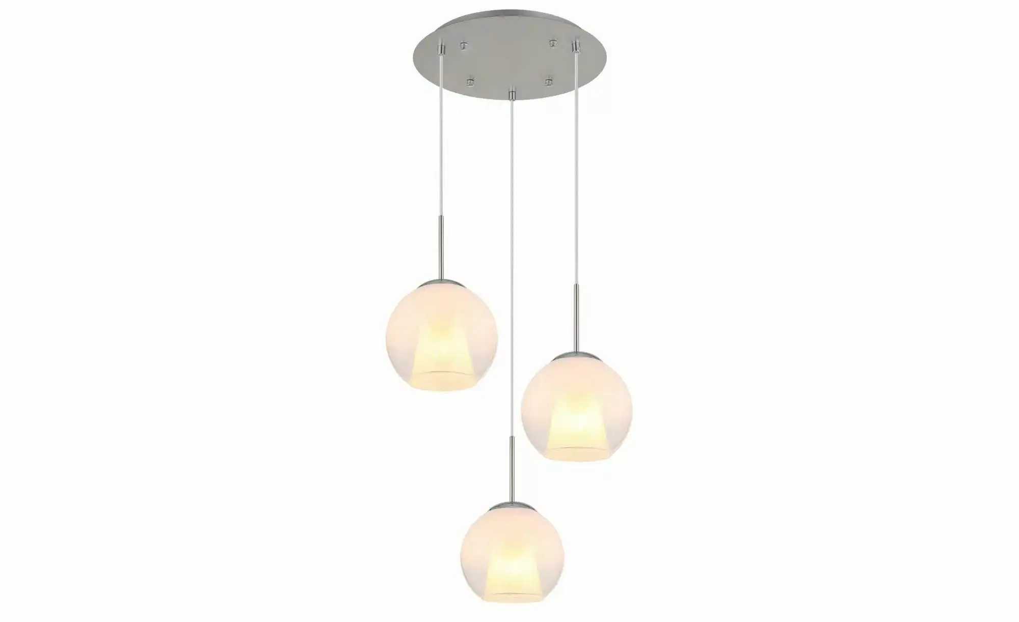 Globo Lighting Pendelleuchte   ¦ silber ¦ Maße (cm): B: 45 H: 120  Ø: 45 La günstig online kaufen