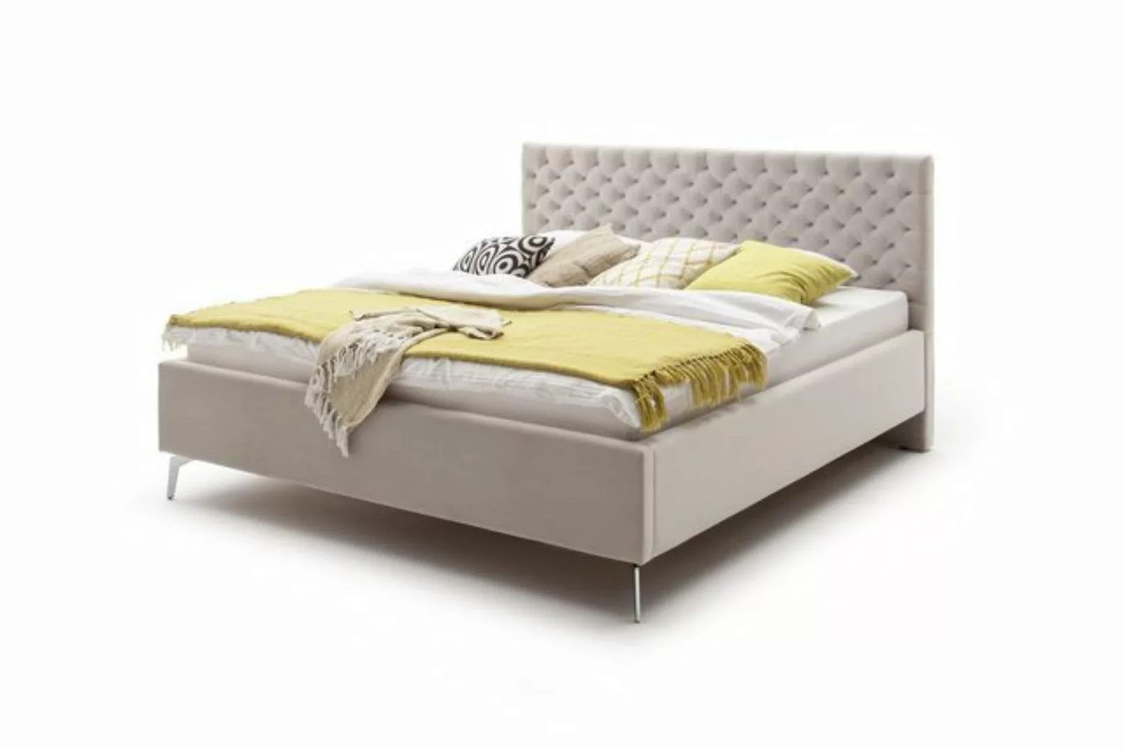 meise.möbel Polsterbett aus Samt in beige (LxB: 200x180 cm) günstig online kaufen