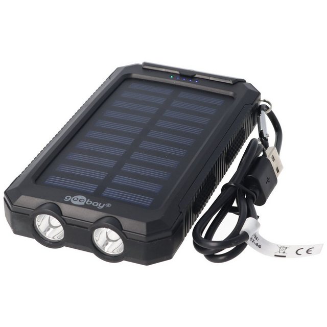 Goobay Outdoor Powerbank 8000mAh mit Solarpanel und Taschenlampenfunktion A günstig online kaufen