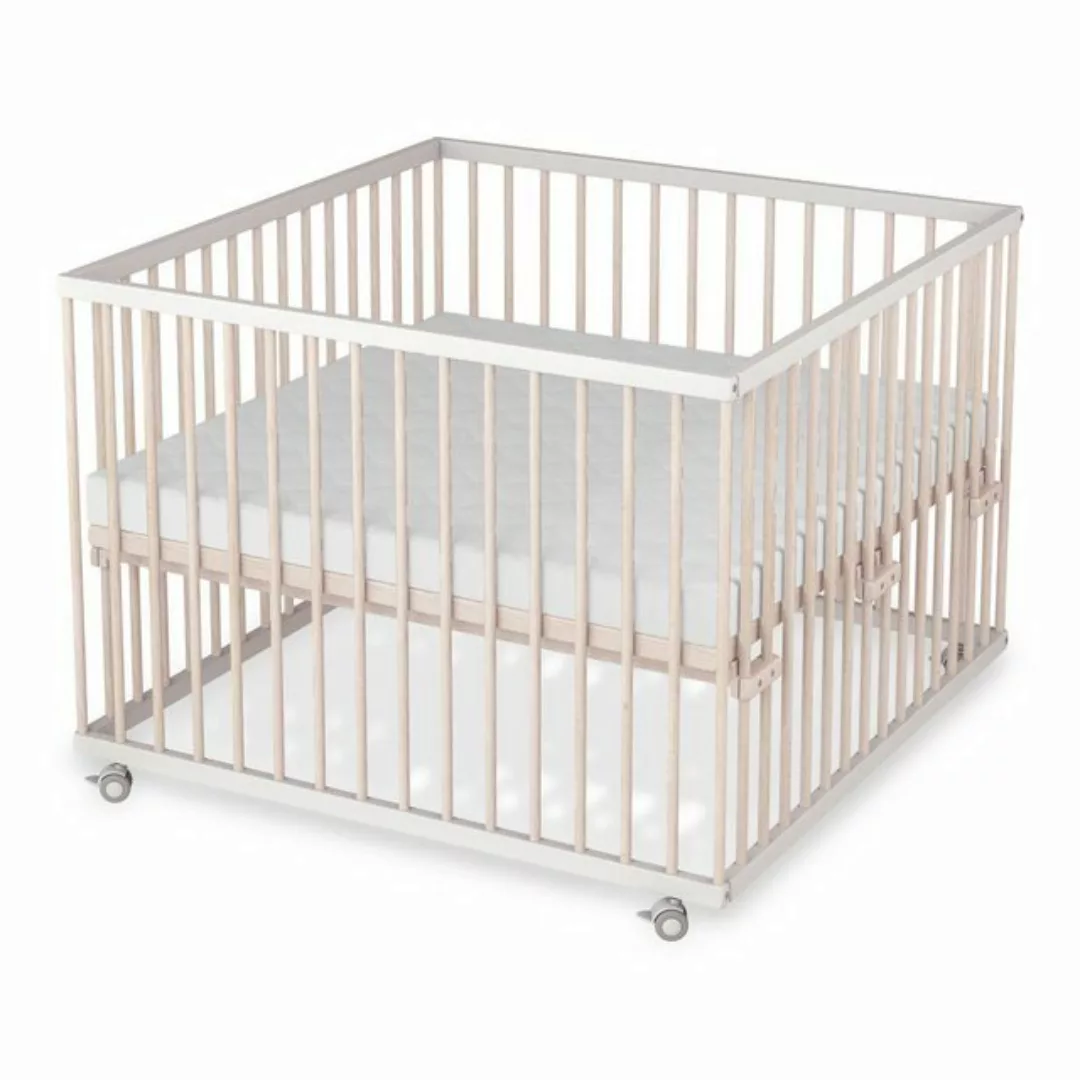 Sämann Babybett Laufgitter 100x100 cm mit Lattenrost & Matratze SleepPlus - günstig online kaufen