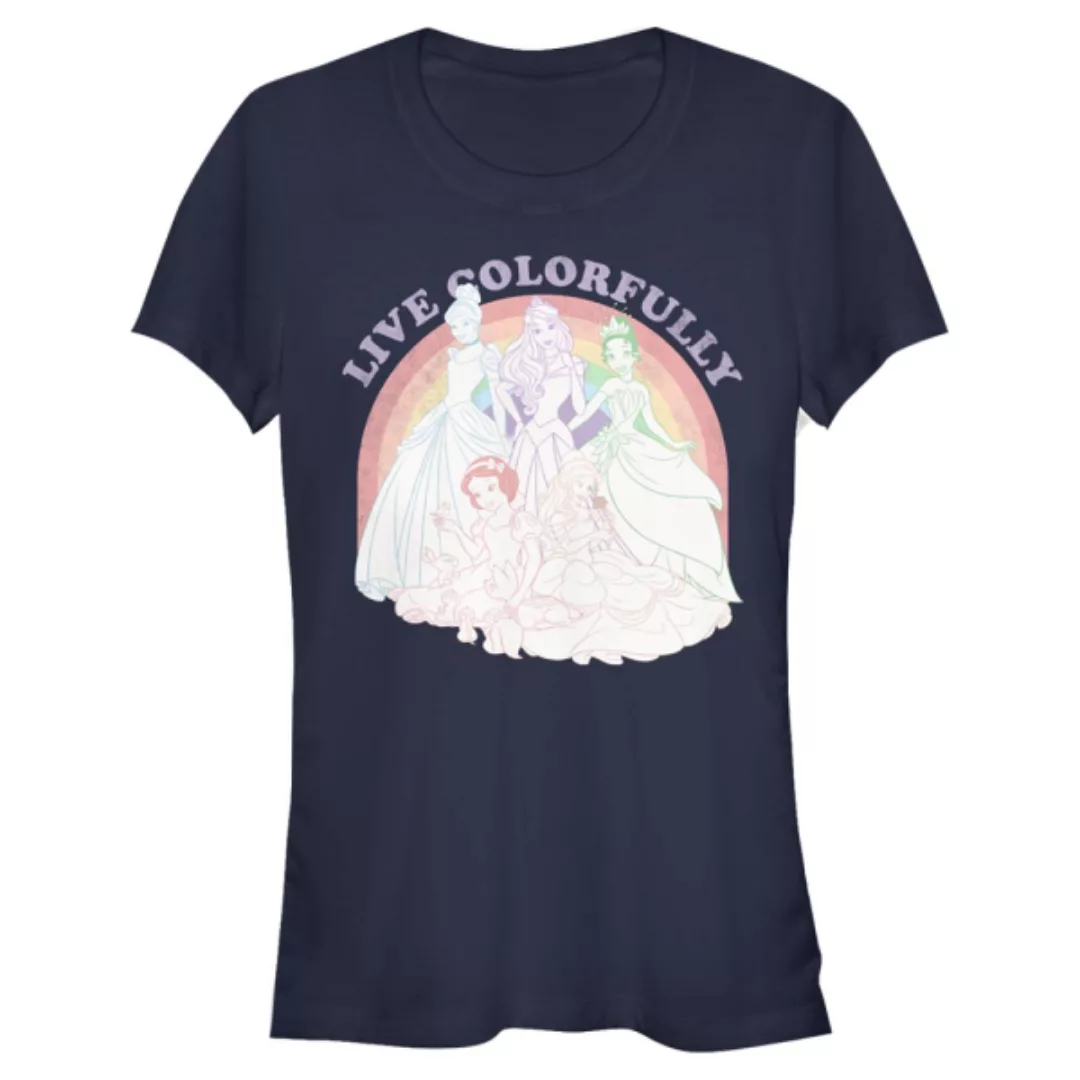 Disney Prinzessinnen - Gruppe Rainbow Princess - Frauen T-Shirt günstig online kaufen