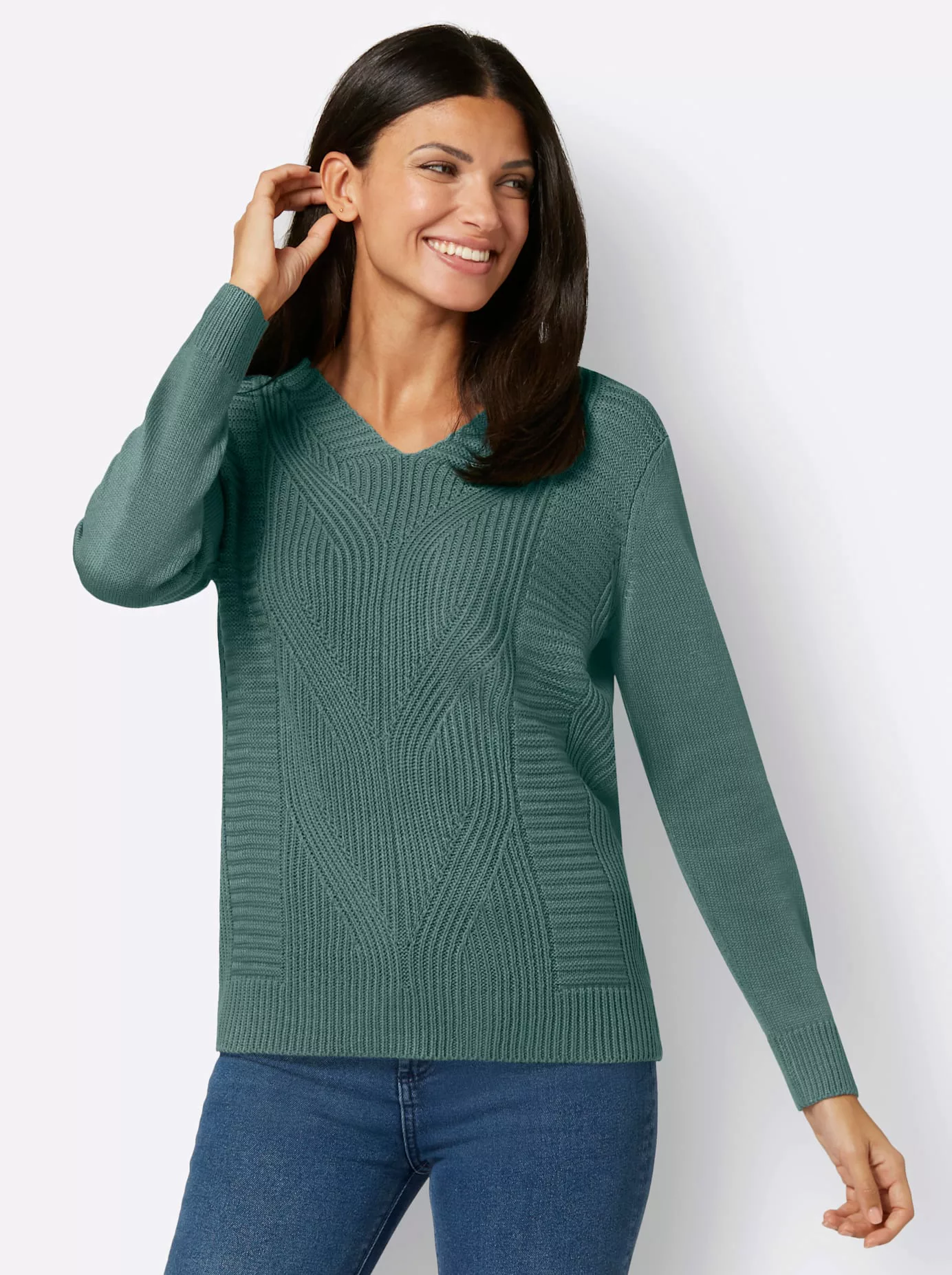 Classic Basics Rundhalspullover "Langarm-Pullover" günstig online kaufen