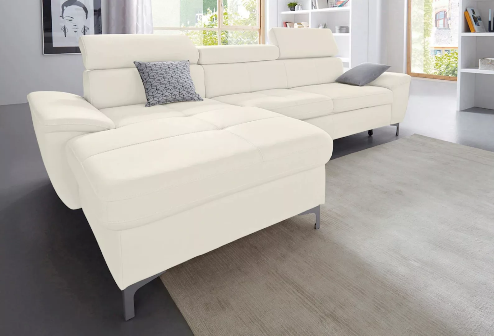 exxpo - sofa fashion Ecksofa »Azzano, komfortabel und bequem, tolle Detailv günstig online kaufen