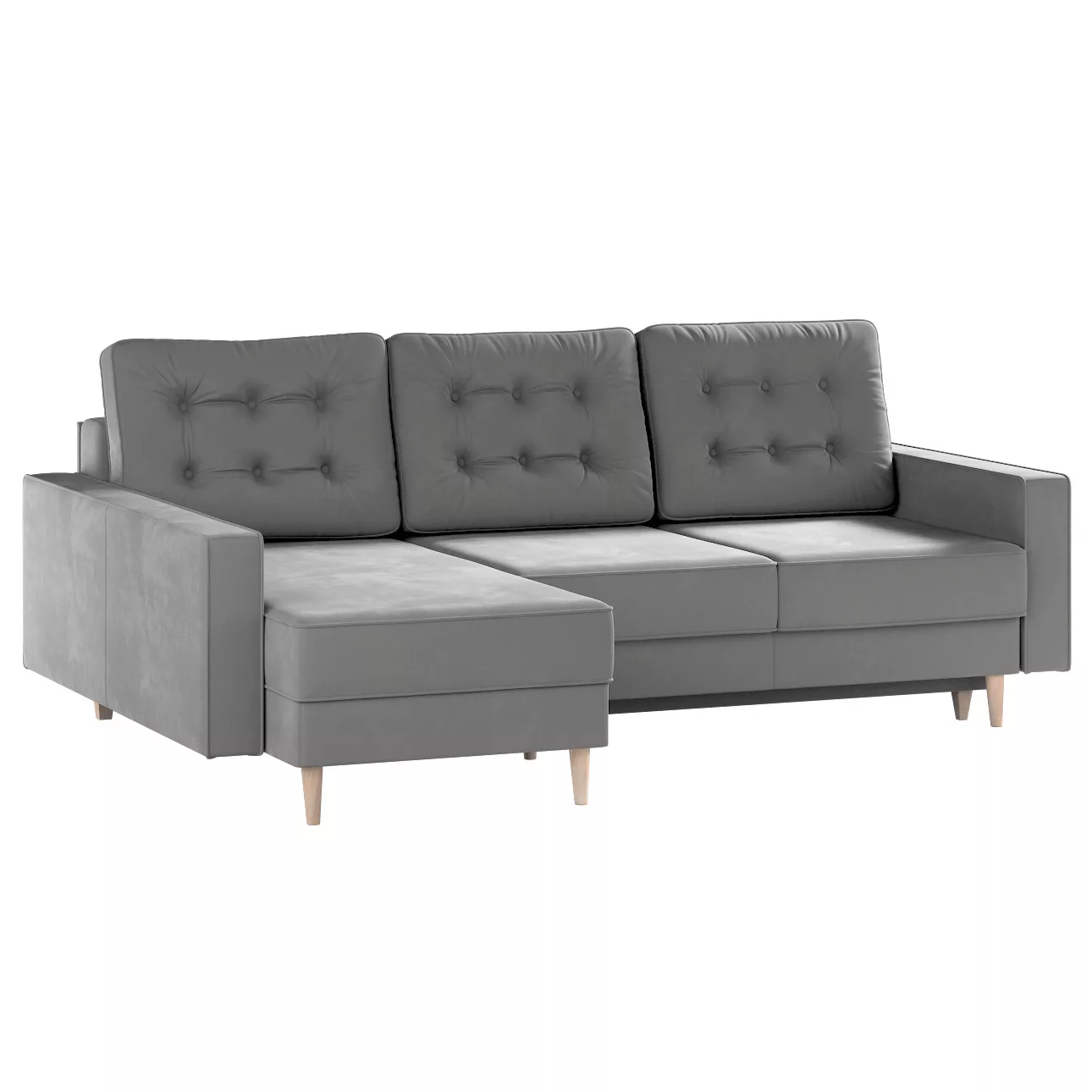 Ausklappbares Ecksofa Svein, grau, 224x164x91, Polsterstoffe (RI91) günstig online kaufen