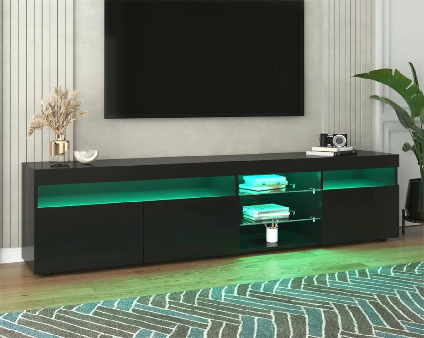Celya TV-Schrank Moderner TV-Schrank helles Panel, variable LED-Beleuchtung günstig online kaufen