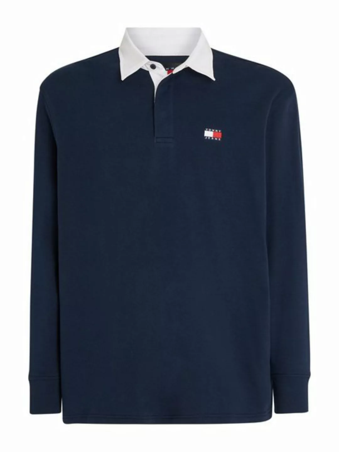 Tommy Jeans Poloshirt TJM BADGE RUGBY mit farblich abgesetzten Kragen günstig online kaufen