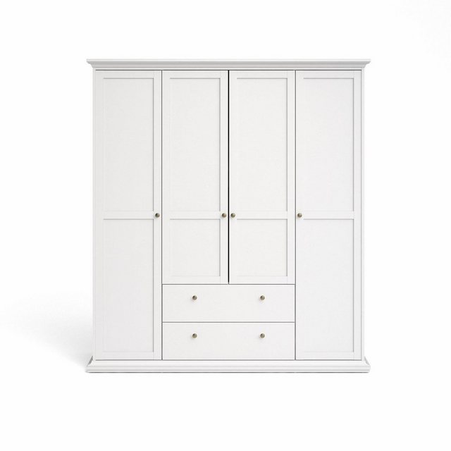 ebuy24 Kleiderschrank Venedig Kleiderschrank 4-Trg. mit 2 Schubladen Bre günstig online kaufen