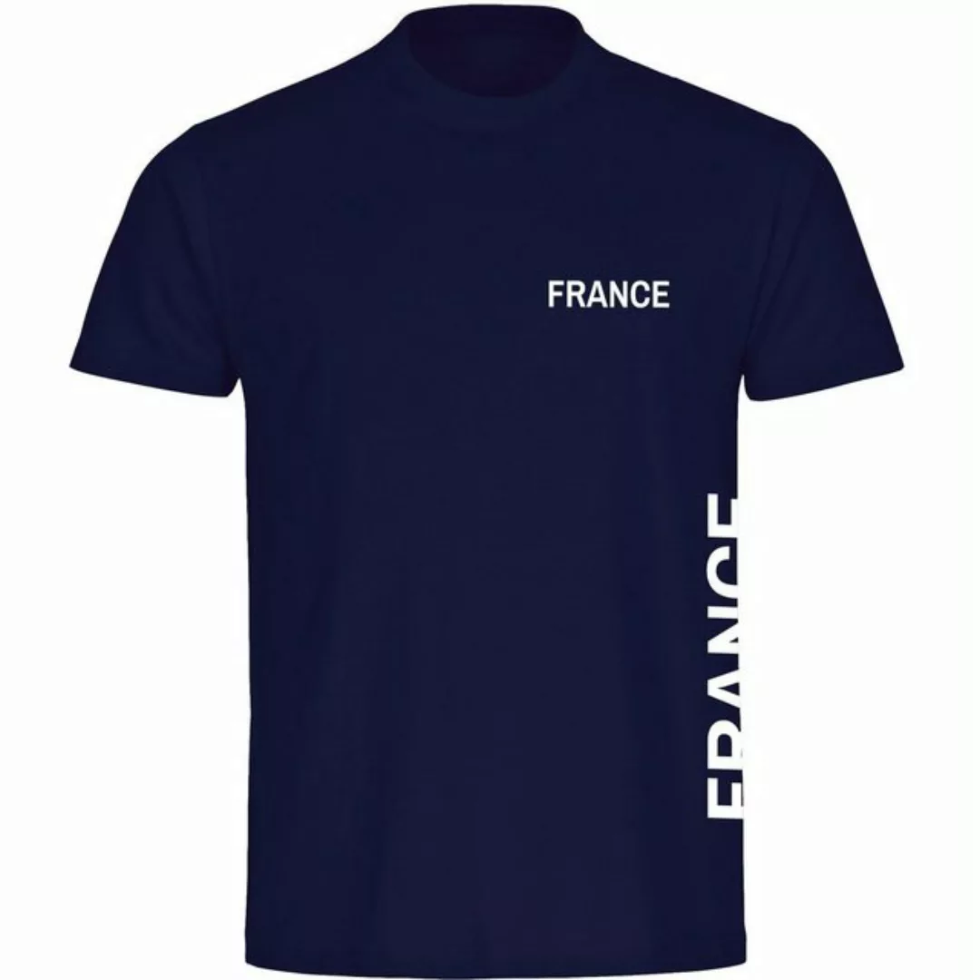multifanshop T-Shirt Herren France - Brust & Seite - Männer günstig online kaufen