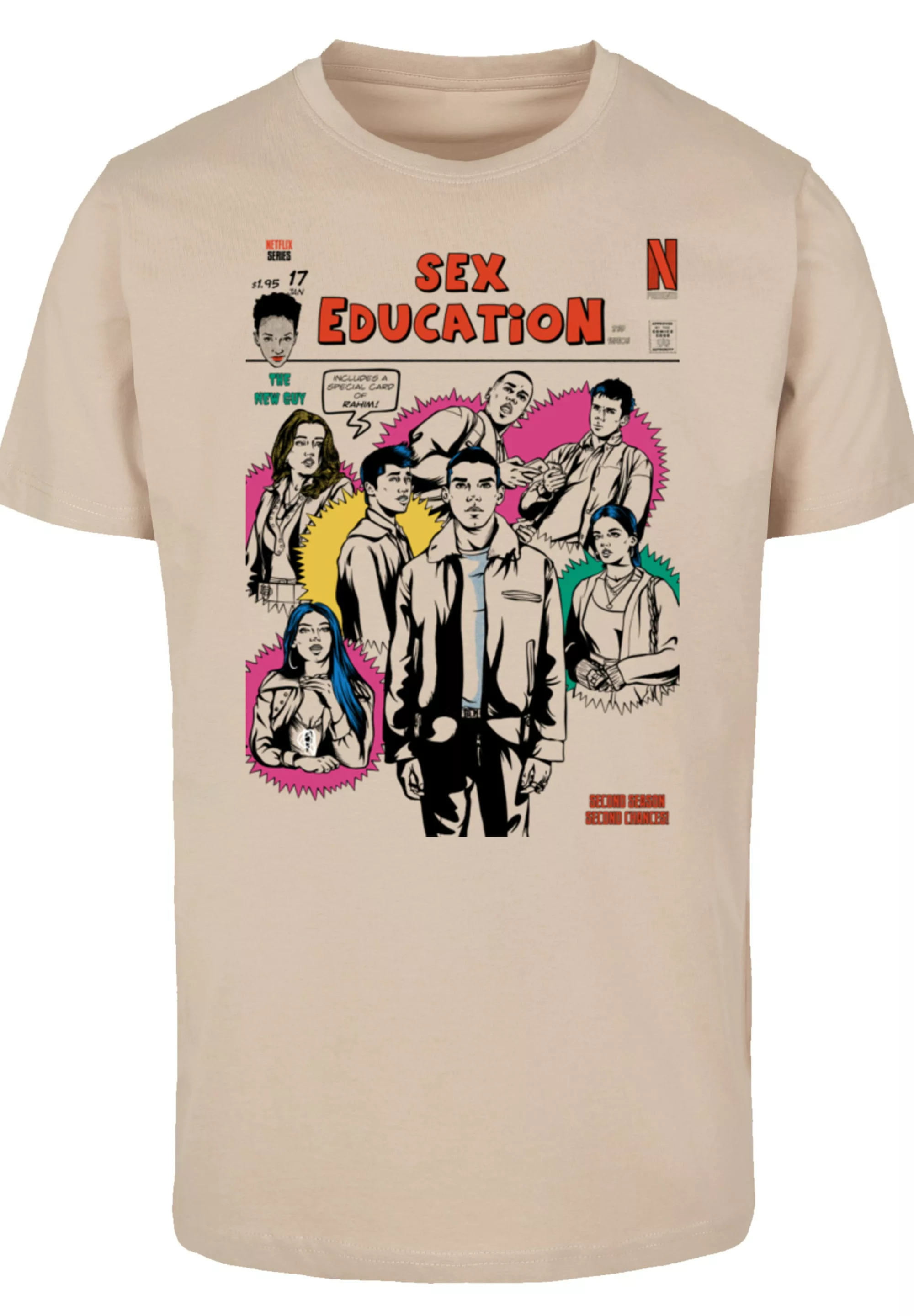 F4NT4STIC T-Shirt "Sex Education Magazine Cover Netflix TV Series", Premium günstig online kaufen