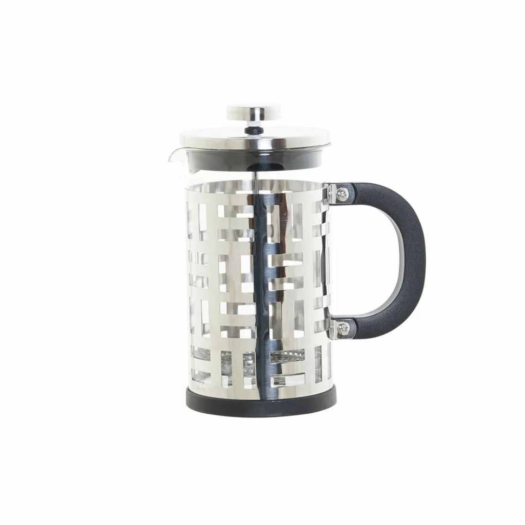 Kolben-kaffeemaschine Dkd Home Decor Schwarz Edelstahl Silber Borosilikatgl günstig online kaufen