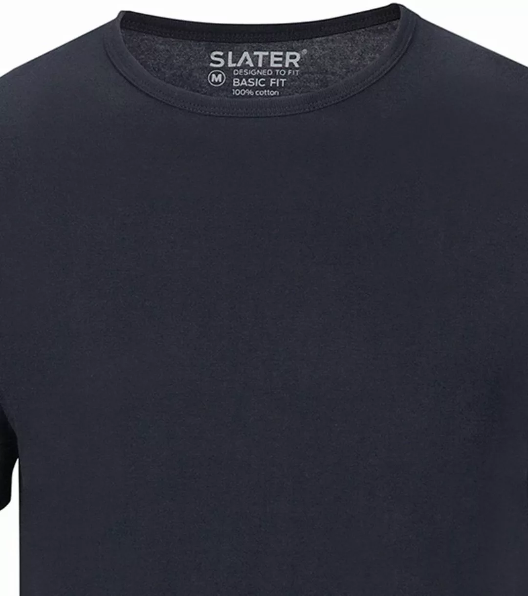 Slater 2er-Pack Basic Fit T-shirt Dunkelblau - Größe XXL günstig online kaufen