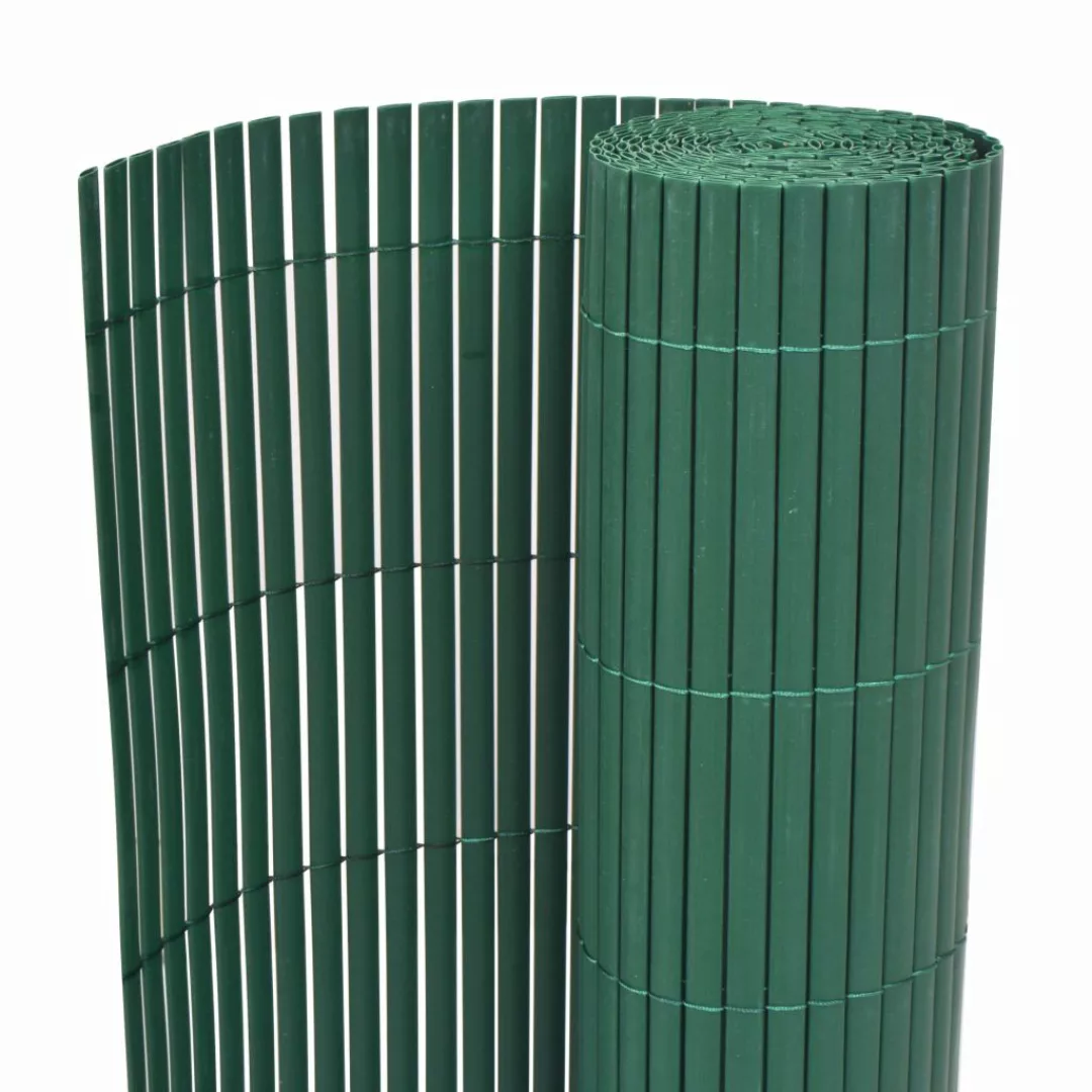 Gartenzaun Doppelseitig Pvc 90x500 Cm Grün günstig online kaufen