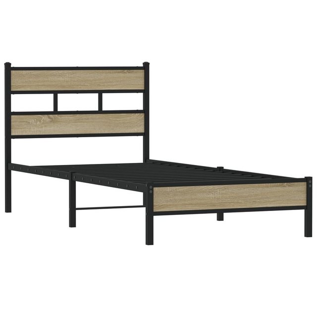 vidaXL Bett Bettgestell ohne Matratze Sonoma-Eiche 90x200 cm Holzwerkstoff günstig online kaufen