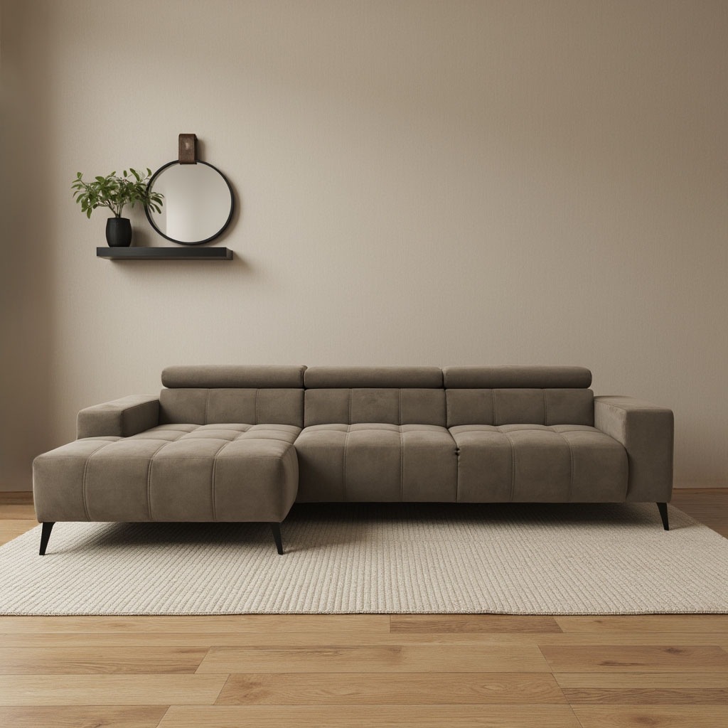 DOMO collection Ecksofa "Trento L-Form, mit Kufenfuß oder Einzelfuß", wahlw günstig online kaufen