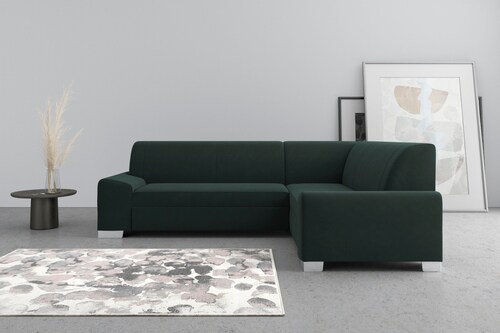 DOMO collection Ecksofa "Anzio L-Form", Wahlweise mit Bettfunktion und Fede günstig online kaufen