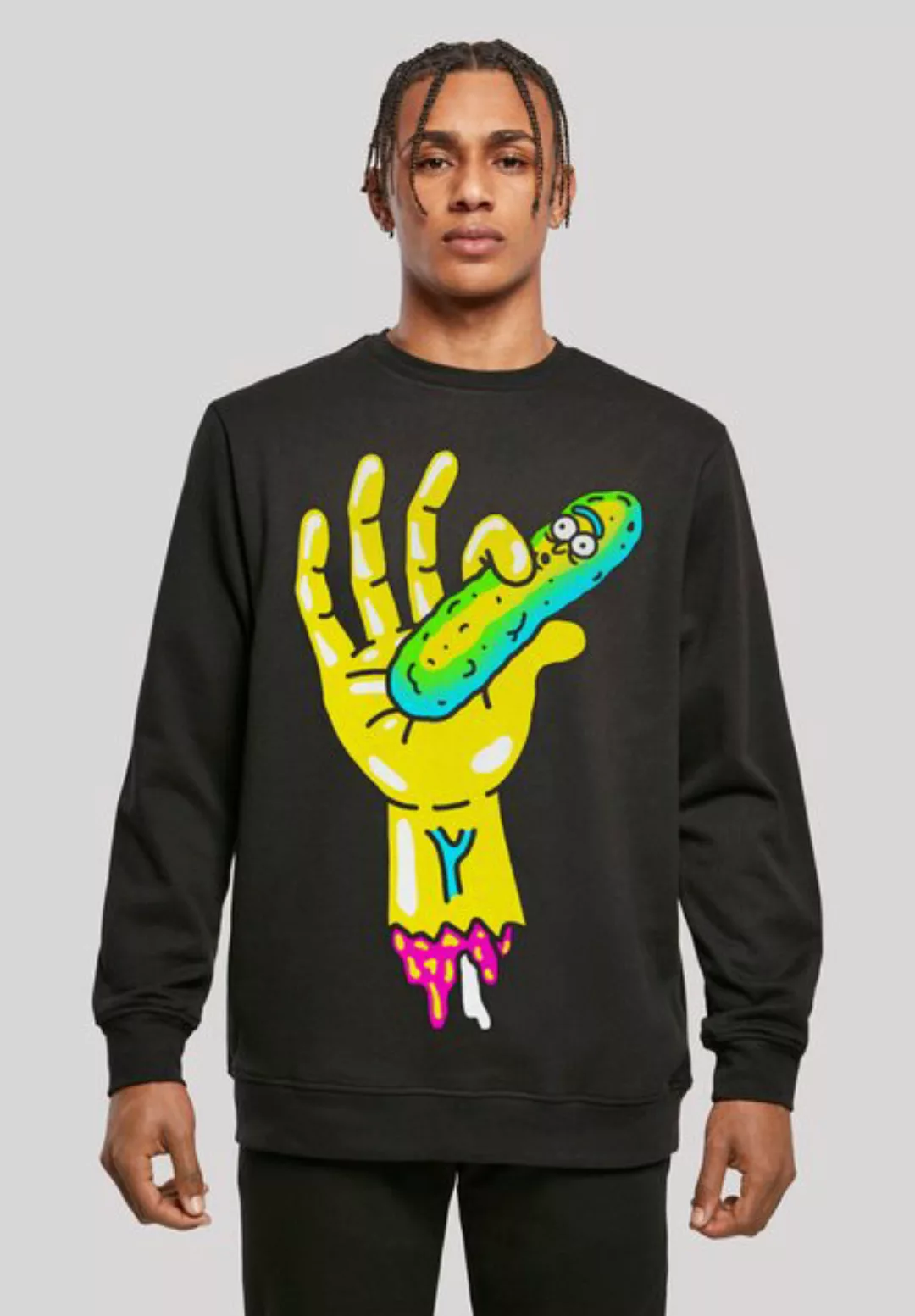 F4NT4STIC Sweatshirt Rick und Morty Pickle Hand Print günstig online kaufen