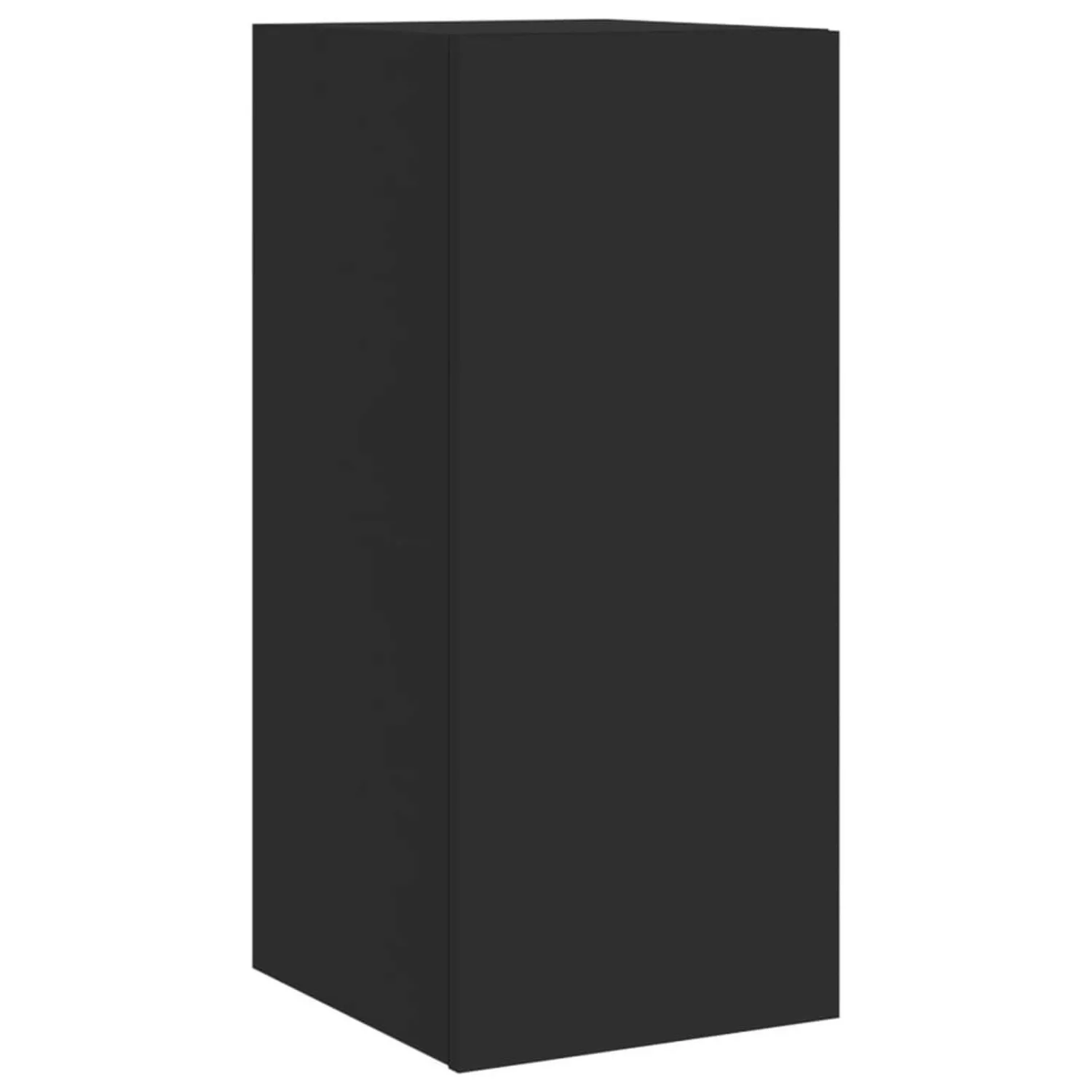 vidaXL TV-Schrank TV-Wandschrank mit LED-Leuchten Schwarz 30,5x35x70 cm günstig online kaufen