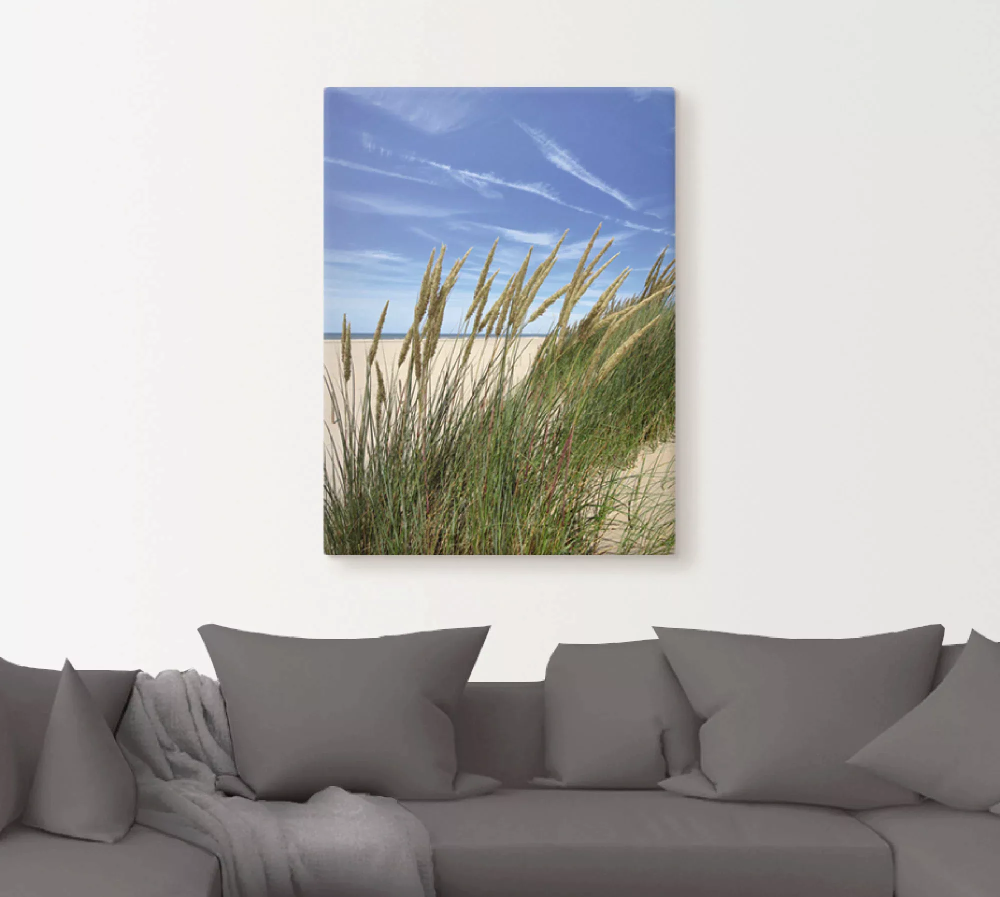 Artland Wandbild »Blühendes Strandgras«, Strand, (1 St.) günstig online kaufen