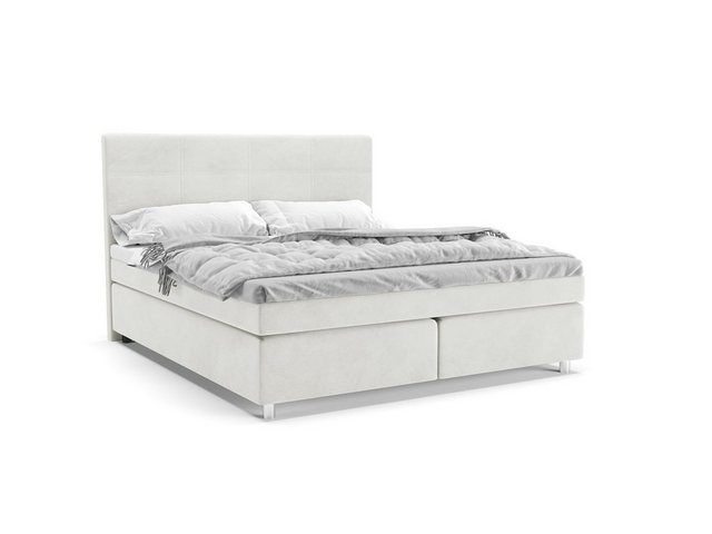 PANDA MÖBEL GmbH Boxspringbett Clark, Doppelbett, Polsterbett mit Kopfteil, günstig online kaufen